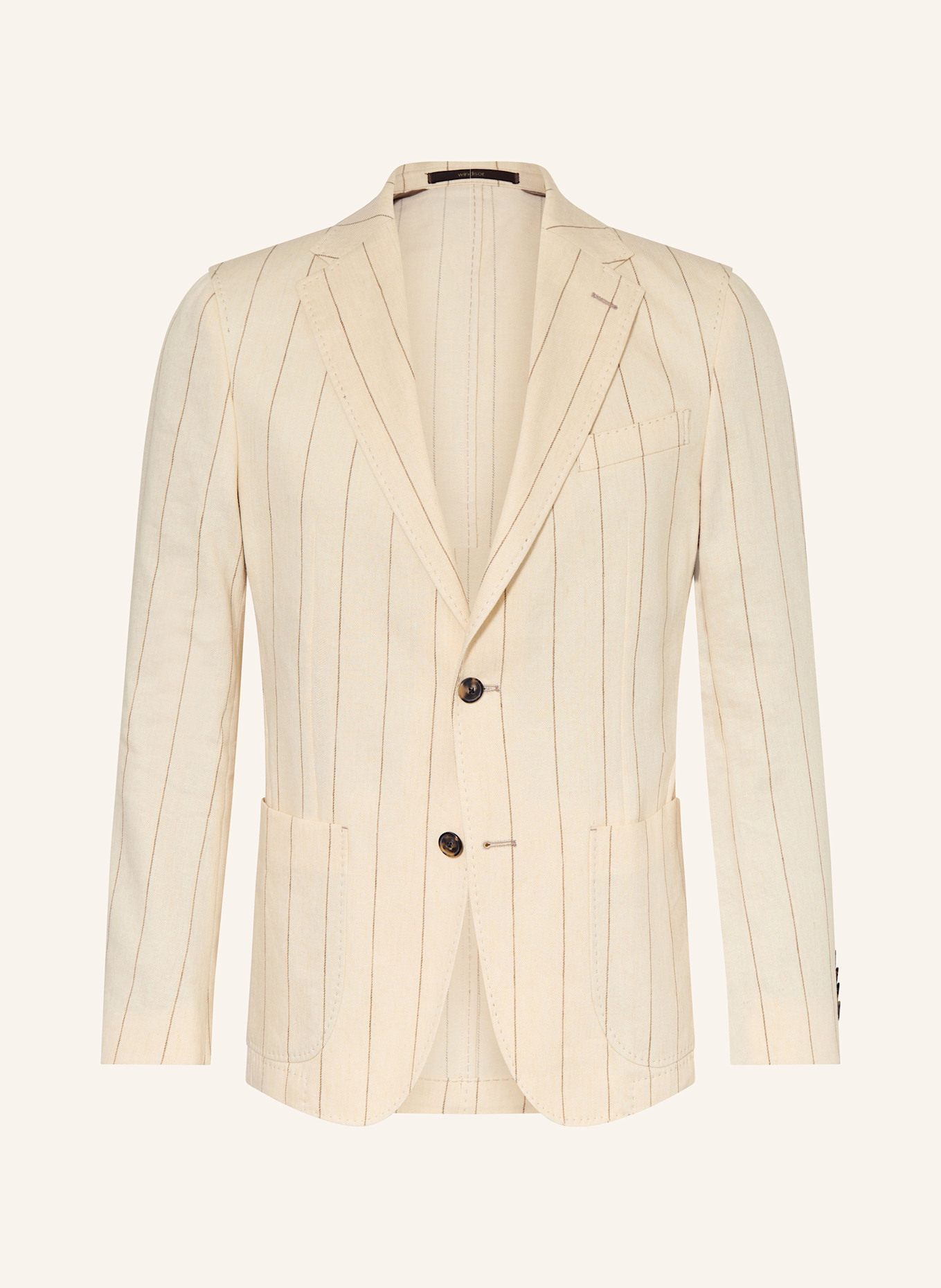 windsor. Oblekové sako GIRO Extra Slim Fit se lnem: 275 Light Beige                275
