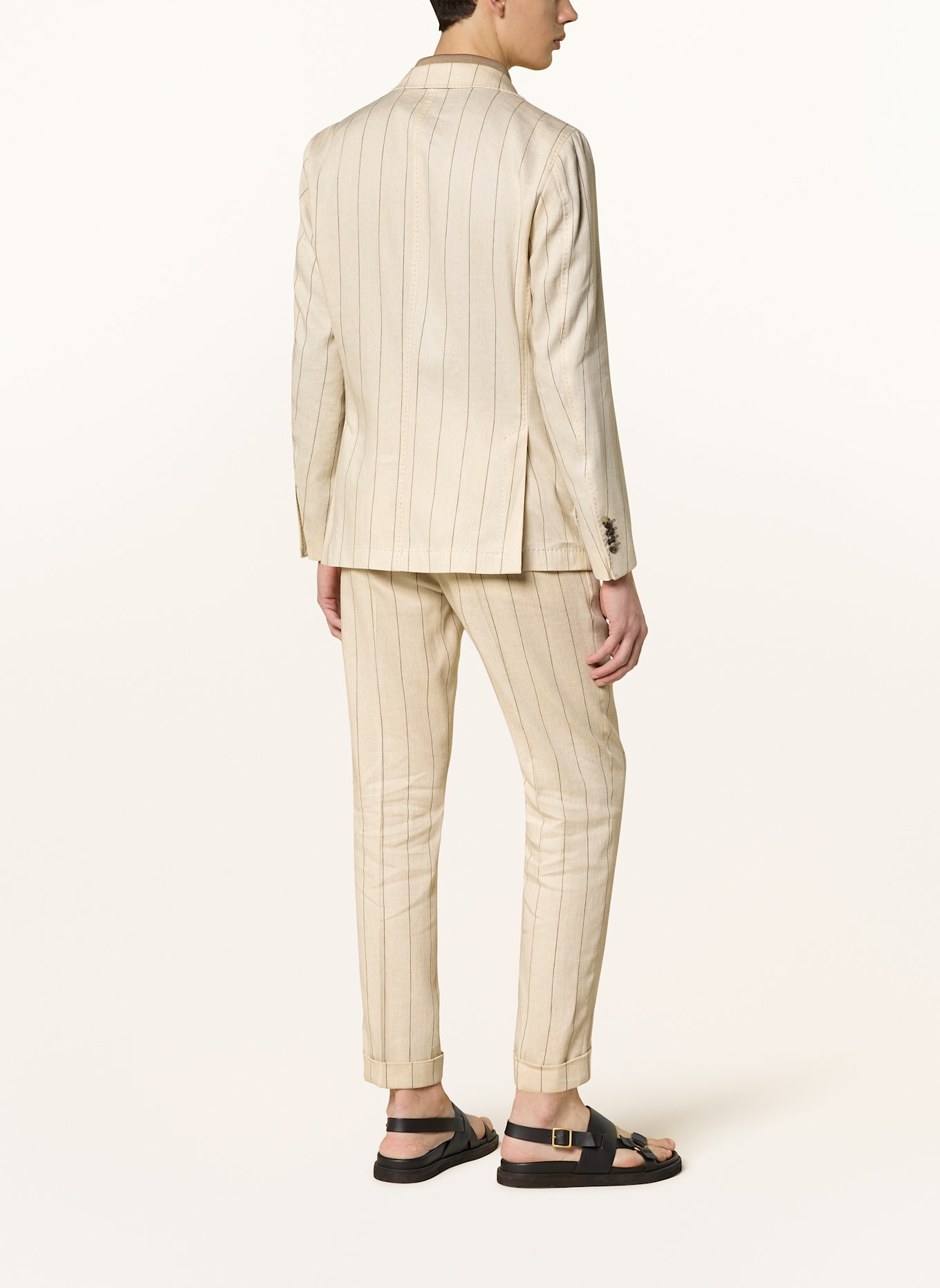 windsor. Oblekové sako GIRO Extra Slim Fit se lnem: 275 Light Beige                275