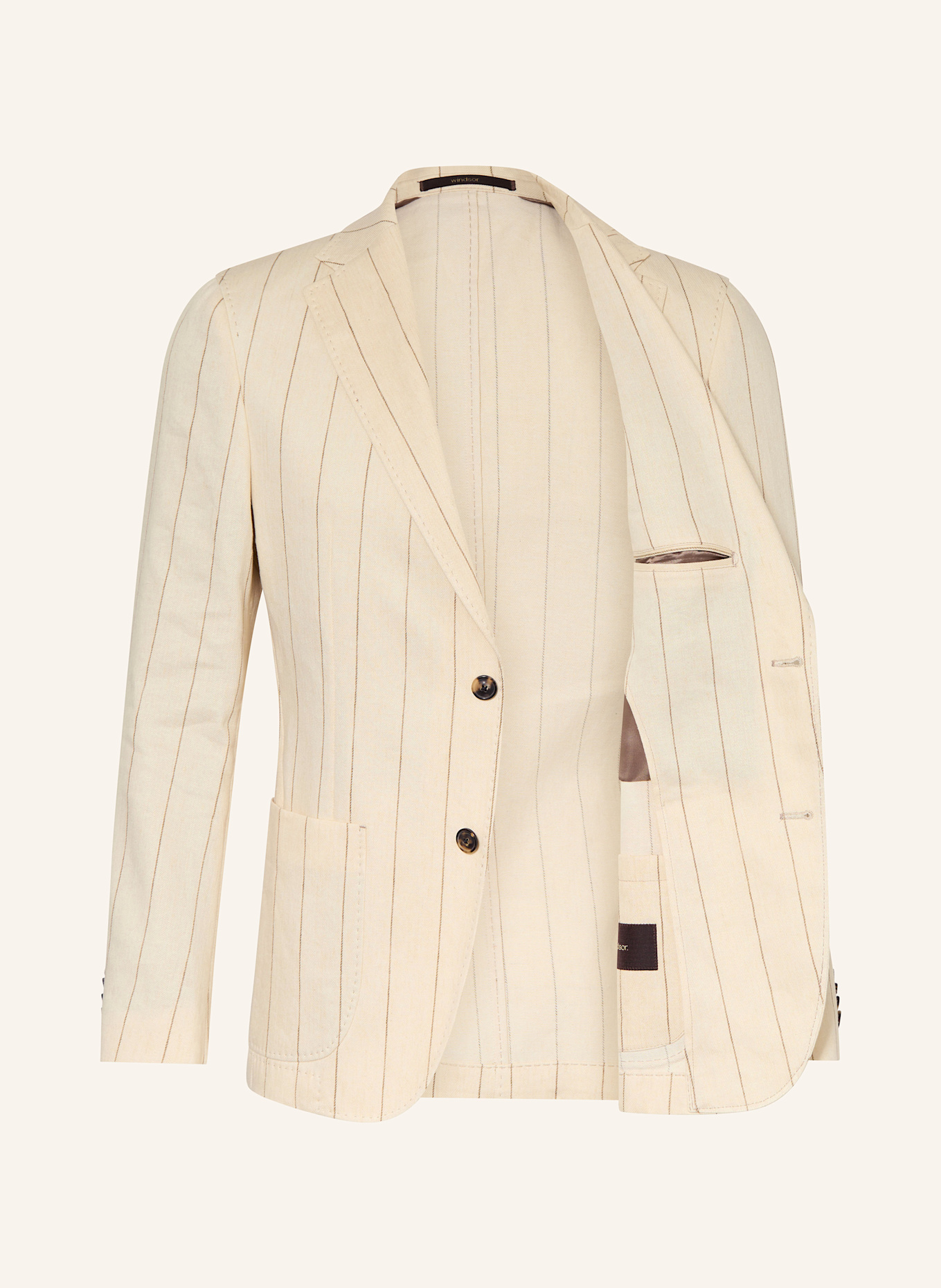 windsor. Oblekové sako GIRO Extra Slim Fit se lnem: 275 Light Beige                275