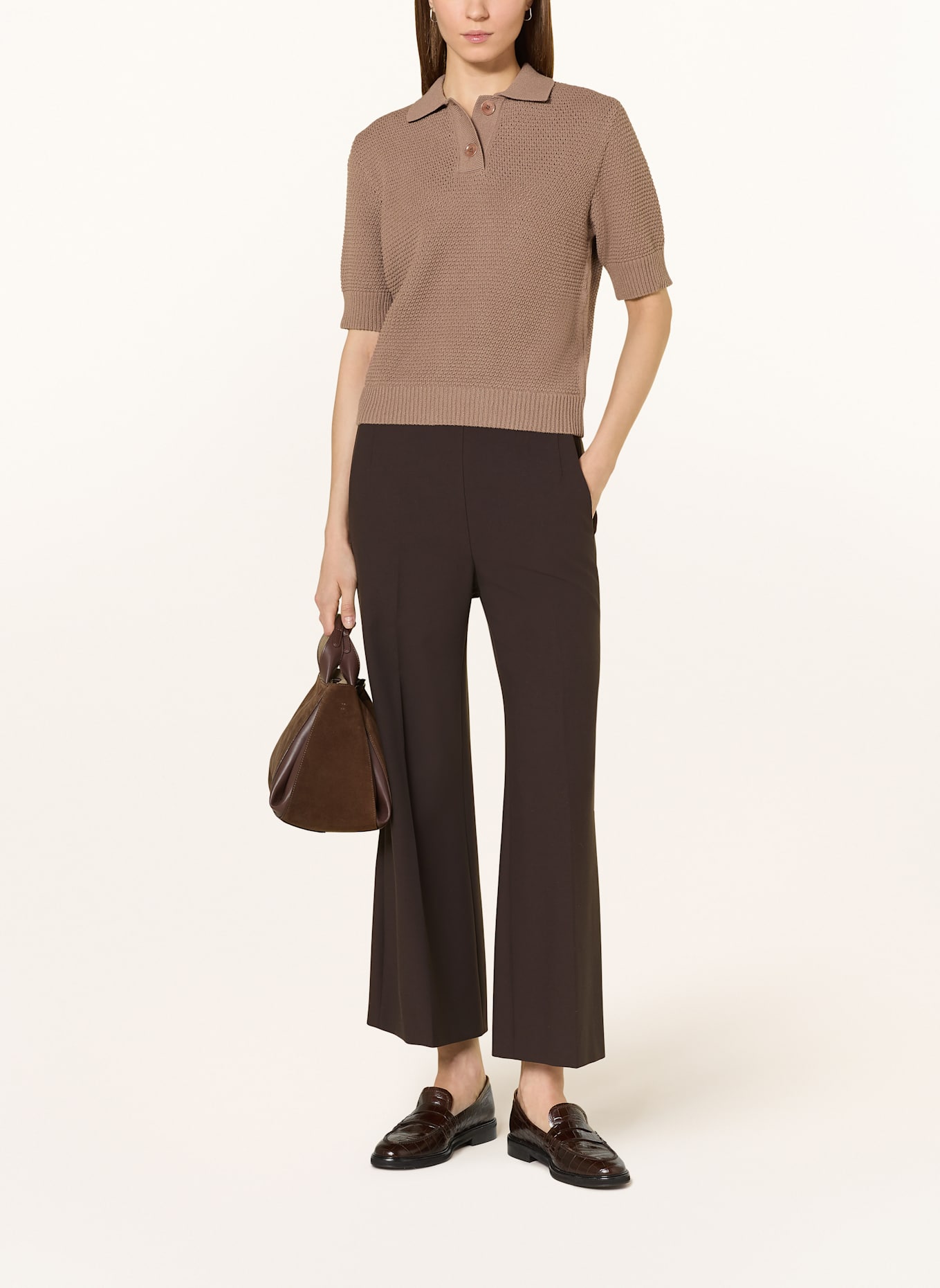 windsor. Strick-Poloshirt Regular Fit, Farbe: BRAUN (Bild 2)
