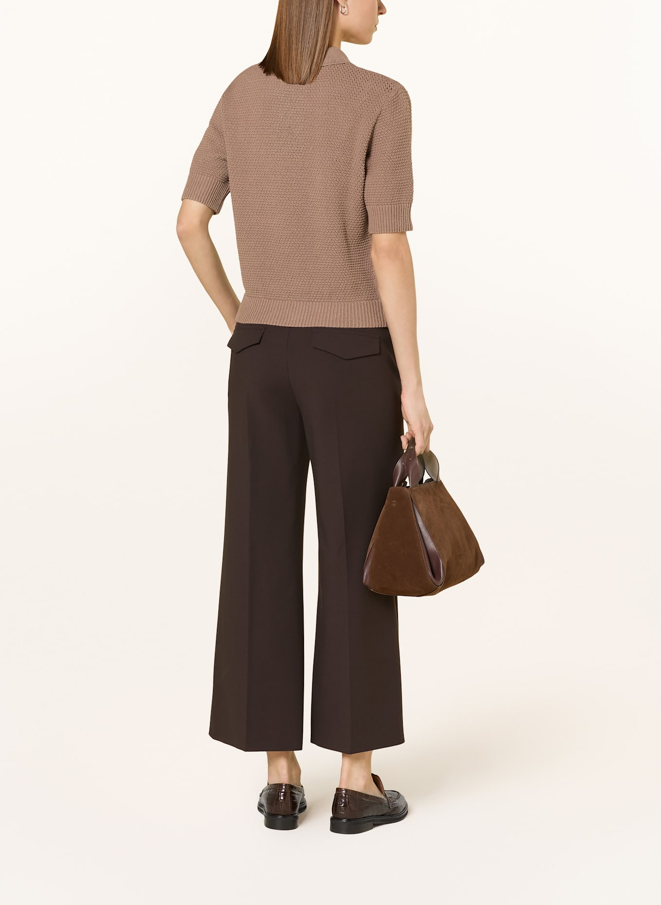 windsor. Strick-Poloshirt Regular Fit, Farbe: BRAUN (Bild 3)
