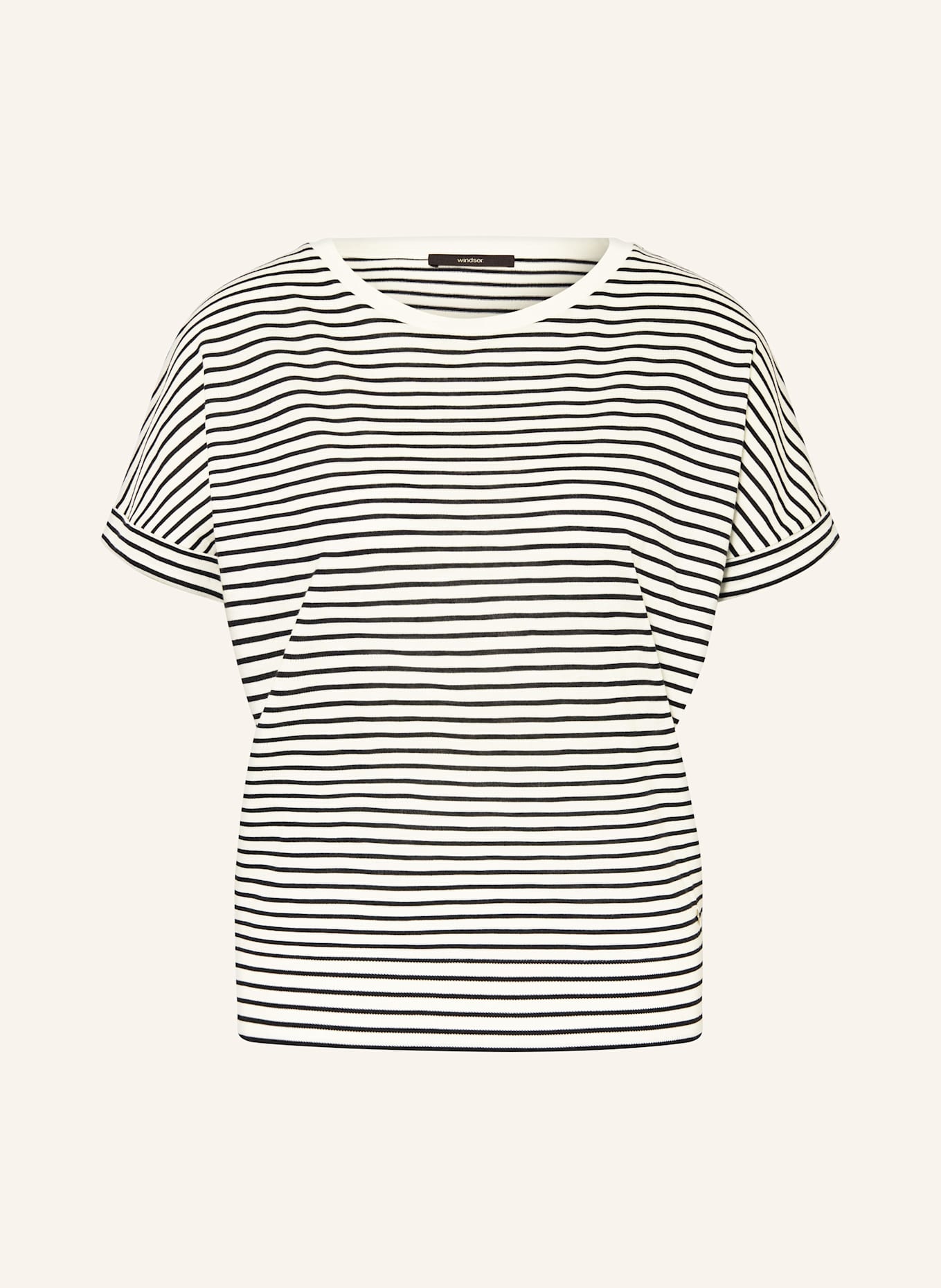 windsor. T-Shirt: WEISS / SCHWARZ