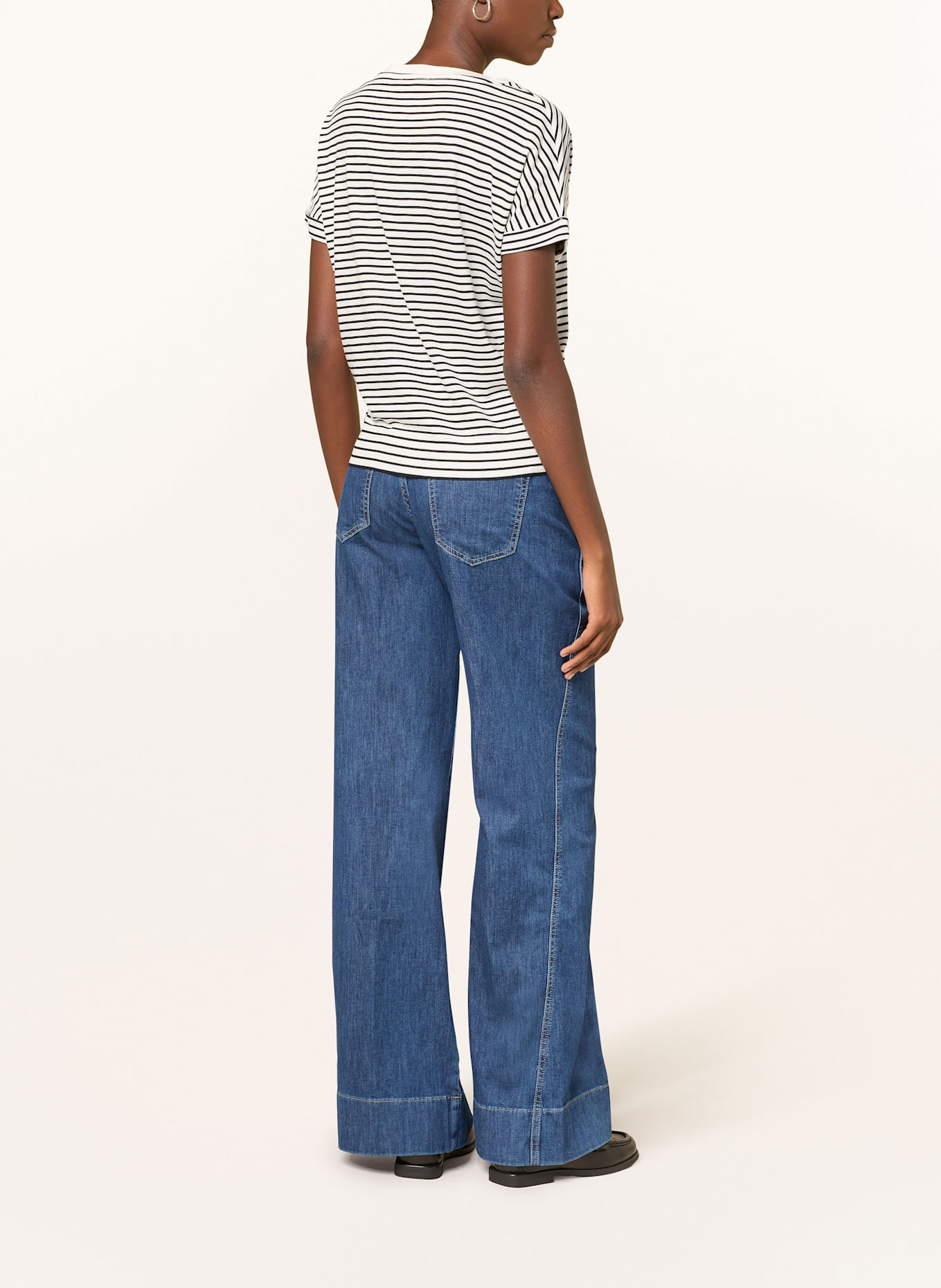 windsor. T-Shirt: WEISS / SCHWARZ