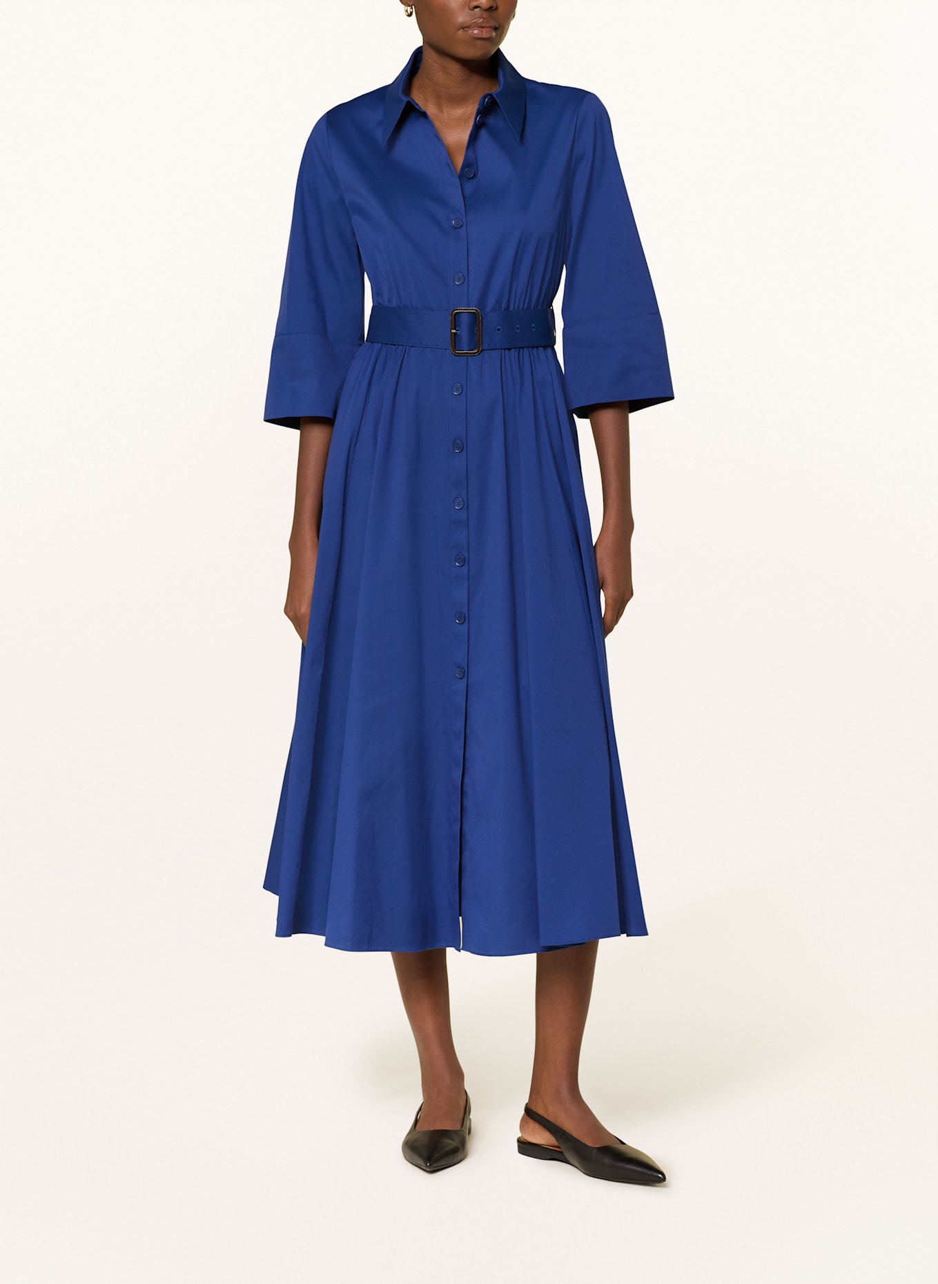windsor. Hemblusenkleid mit 3/4-Arm: BLAU