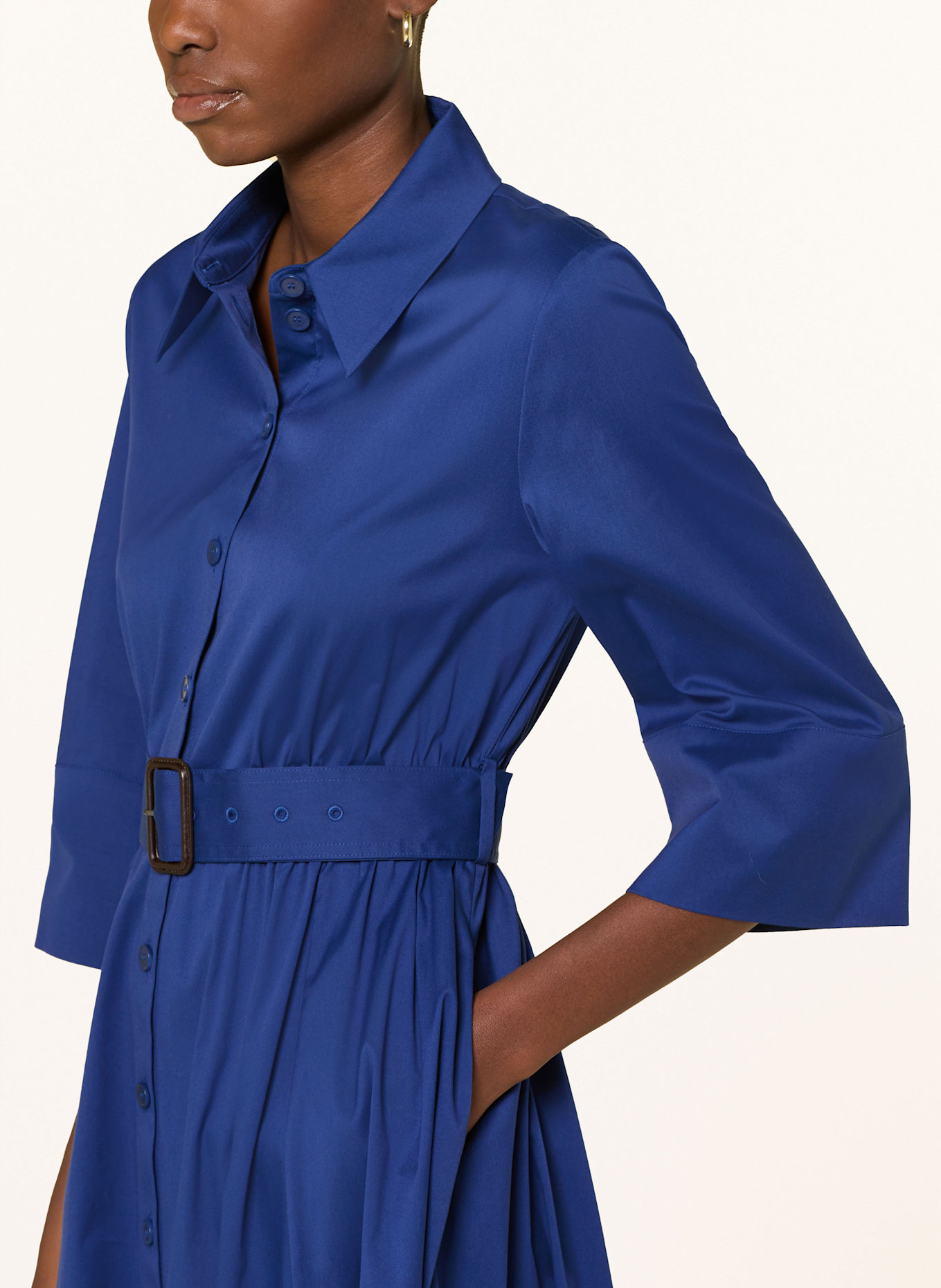 windsor. Hemblusenkleid mit 3/4-Arm: BLAU