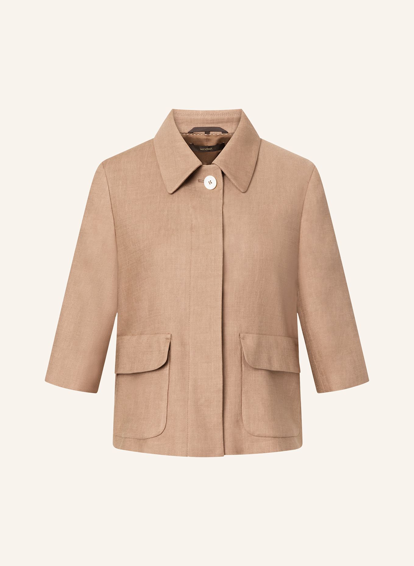 windsor. Blazer met linnen: VIEUX ROSE