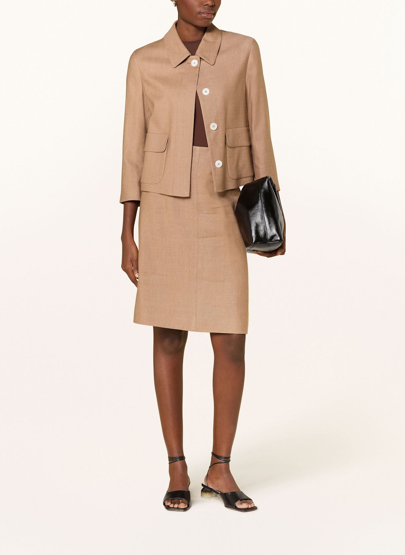windsor. Blazer met linnen: VIEUX ROSE