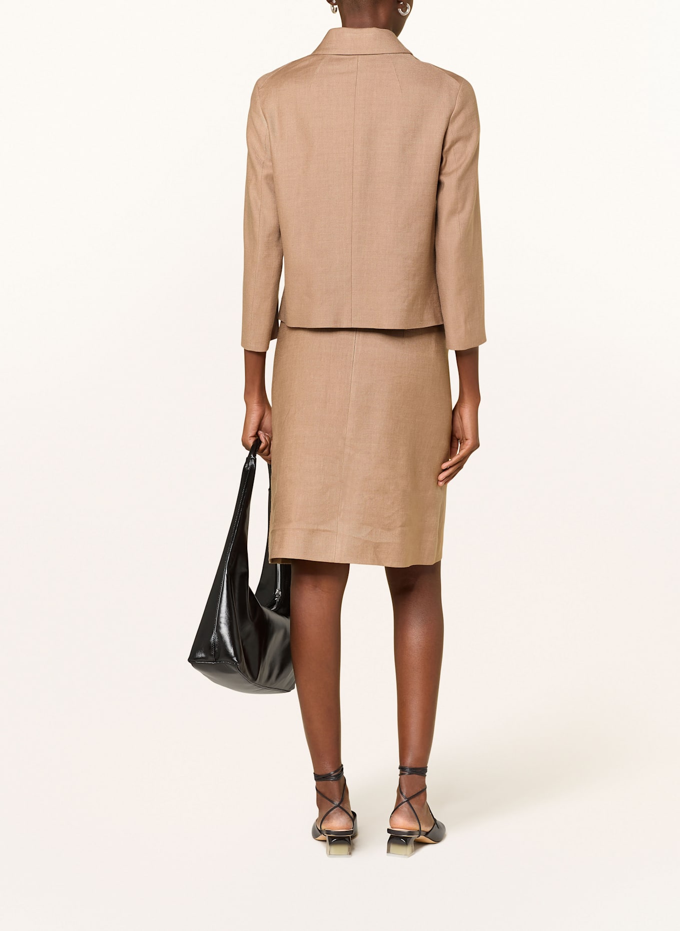 windsor. Blazer met linnen: VIEUX ROSE