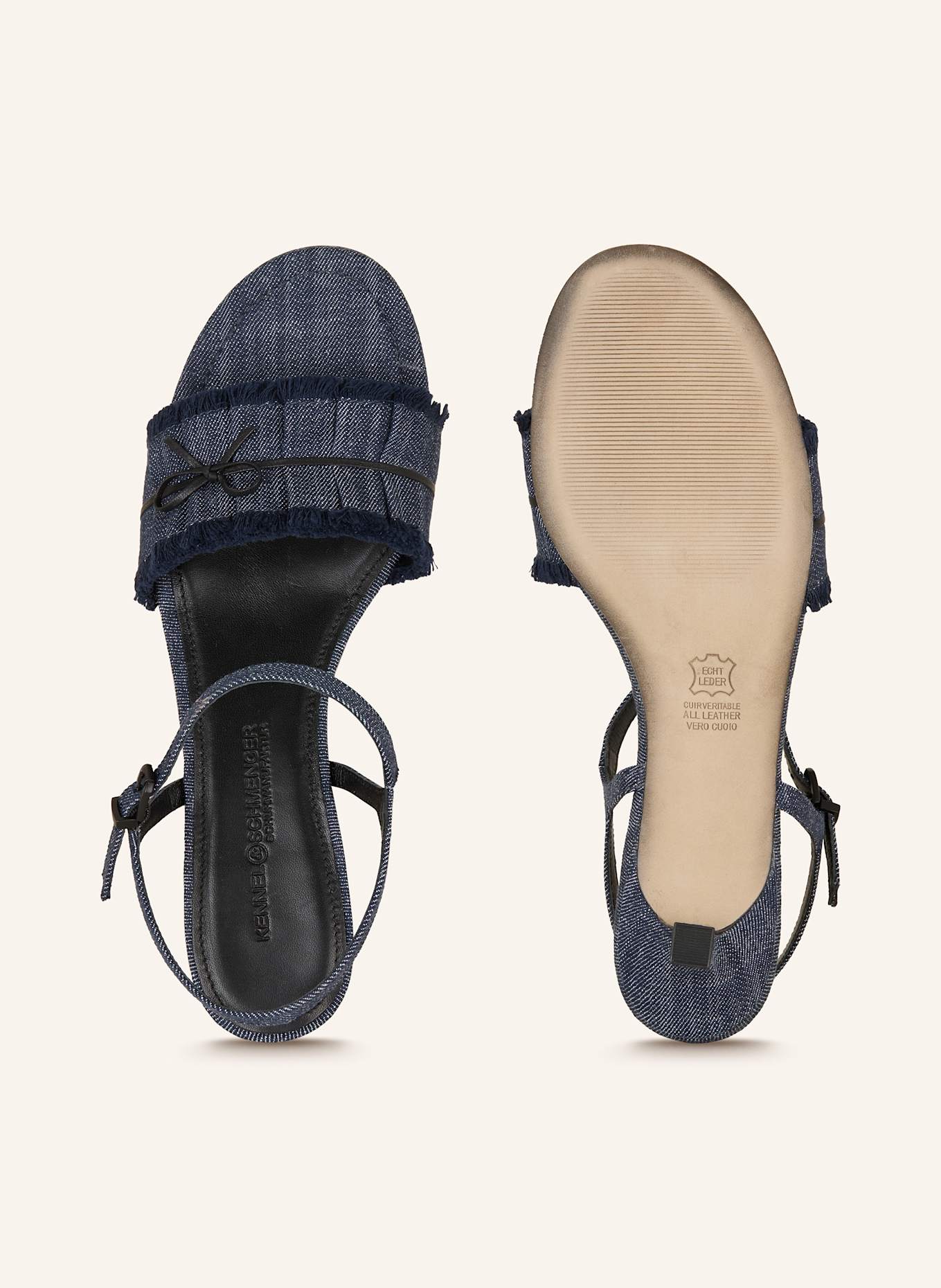 KENNEL & SCHMENGER Riemchensandalen RACHEL: DUNKELBLAU