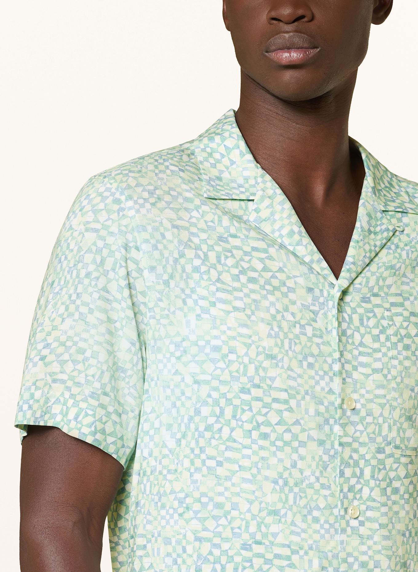 SCOTCH & SODA Resorthemd Regular Fit: BLAU / HELLGRÜN