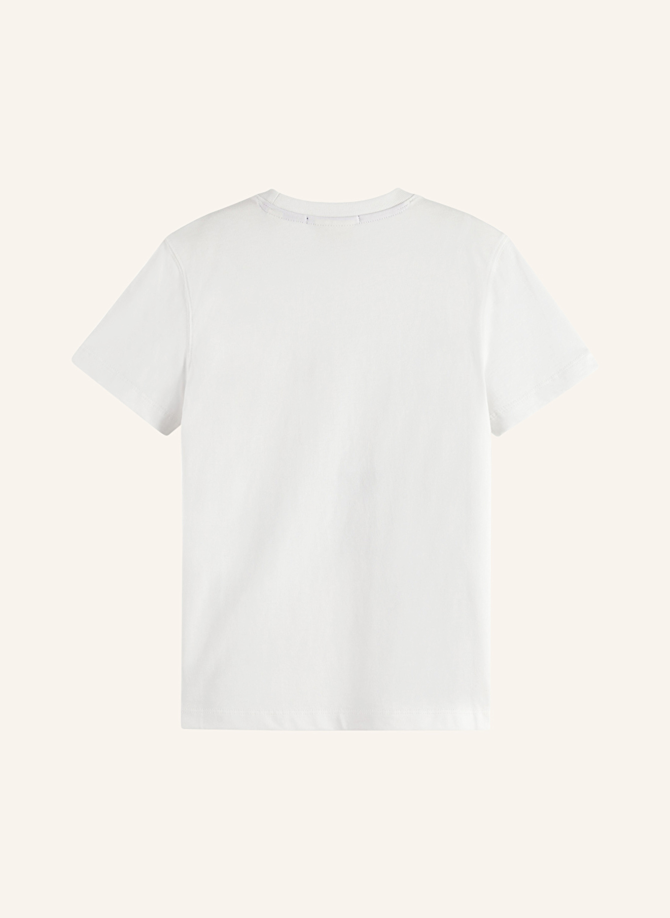 SCOTCH & SODA Tričko: BÍLÁ / TMAVĚ MODRÁ / FIALOVÁ