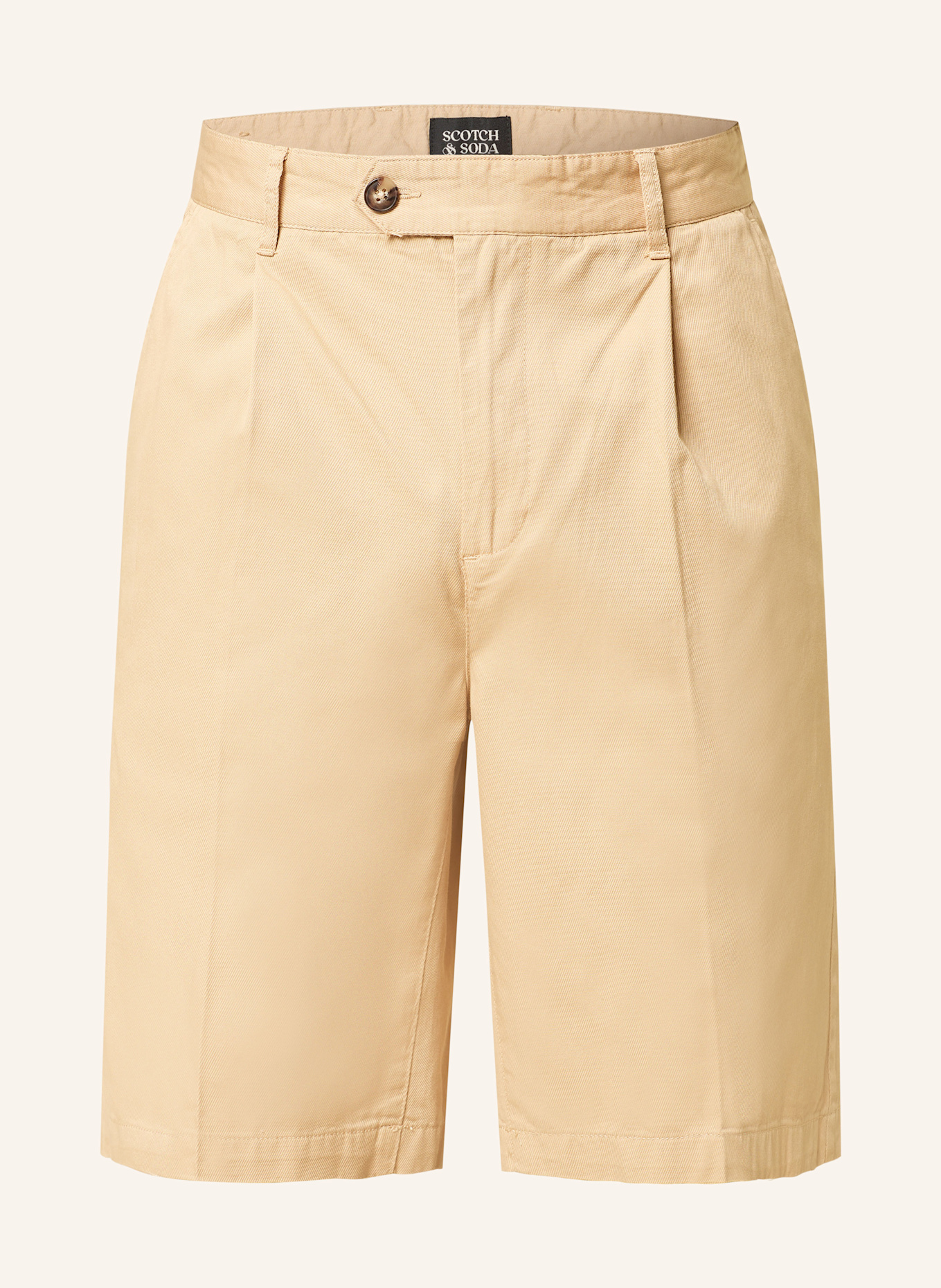 SCOTCH & SODA Short chino coupe large: BEIGE