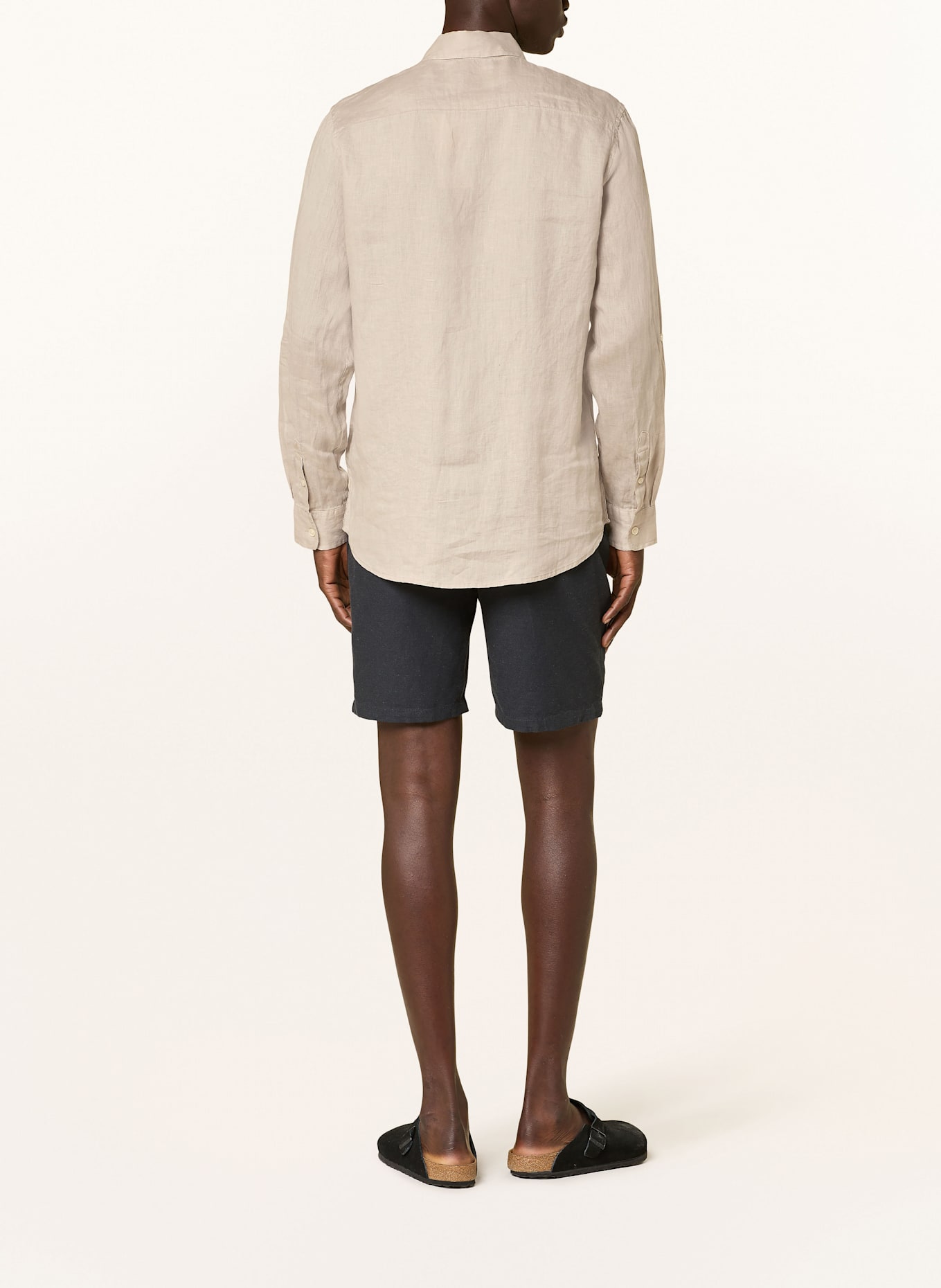 SCOTCH & SODA Koszula z lnu regular fit: BEŻOWY