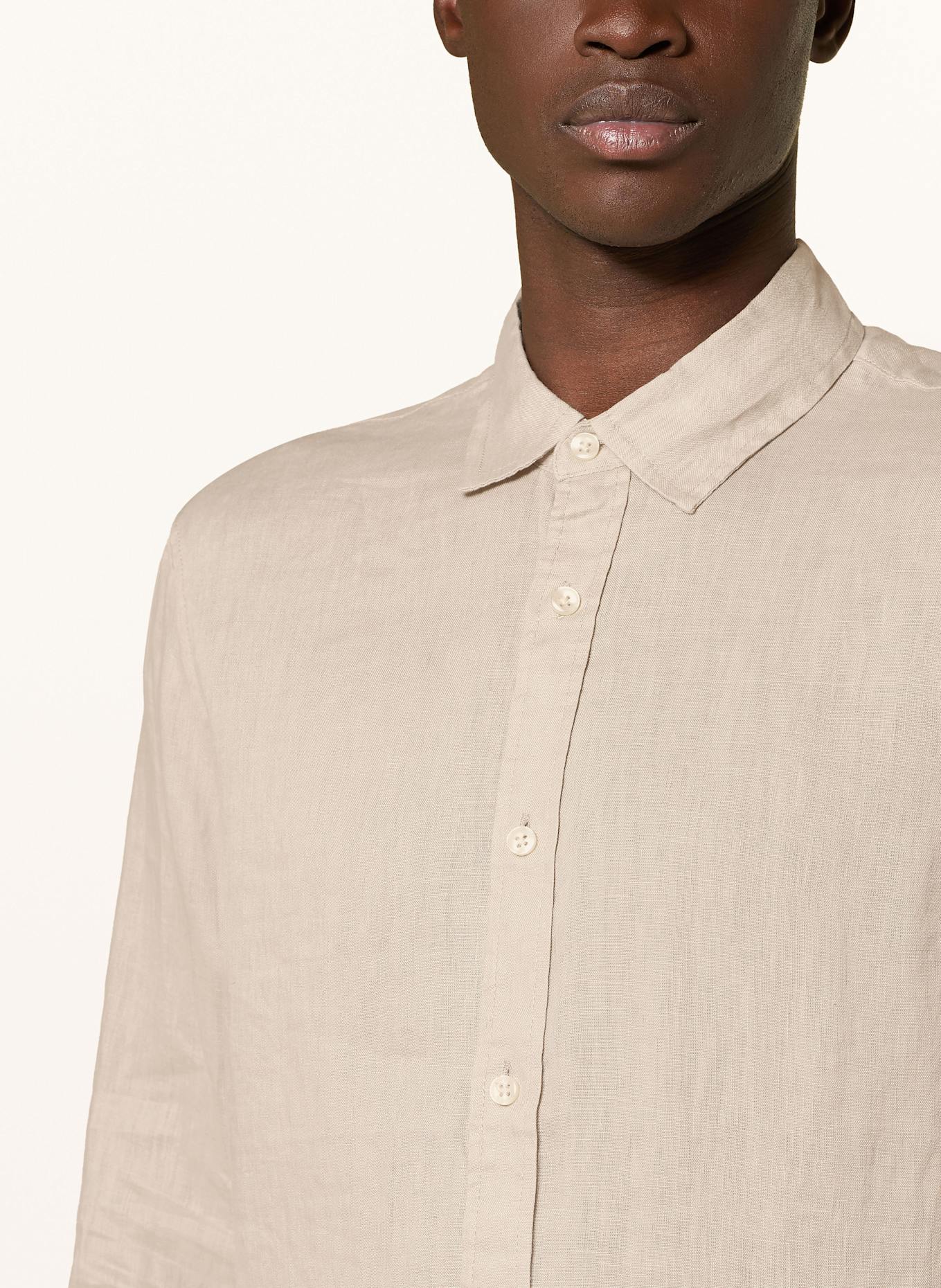 SCOTCH & SODA Koszula z lnu regular fit: BEŻOWY