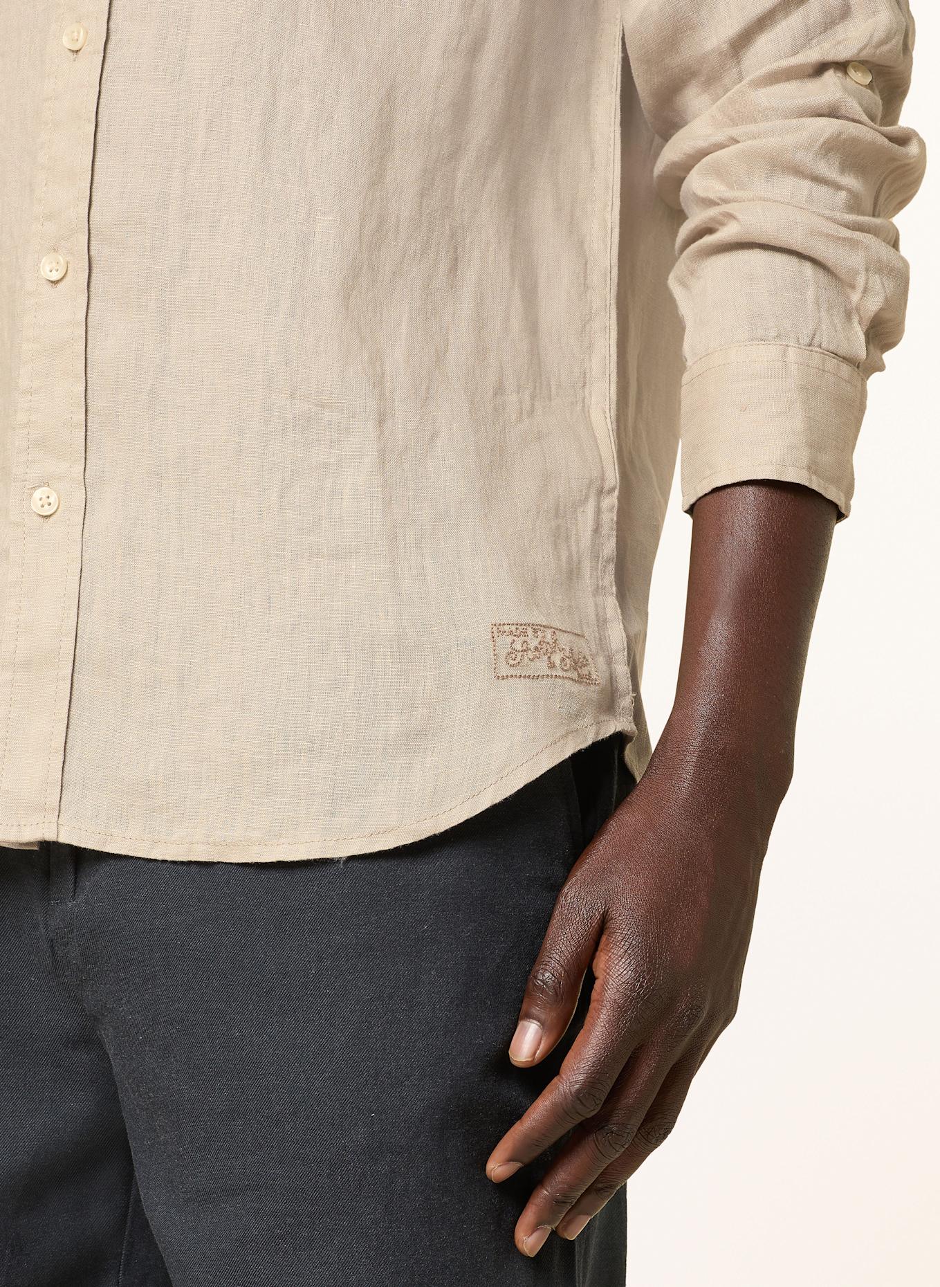 SCOTCH & SODA Koszula z lnu regular fit: BEŻOWY