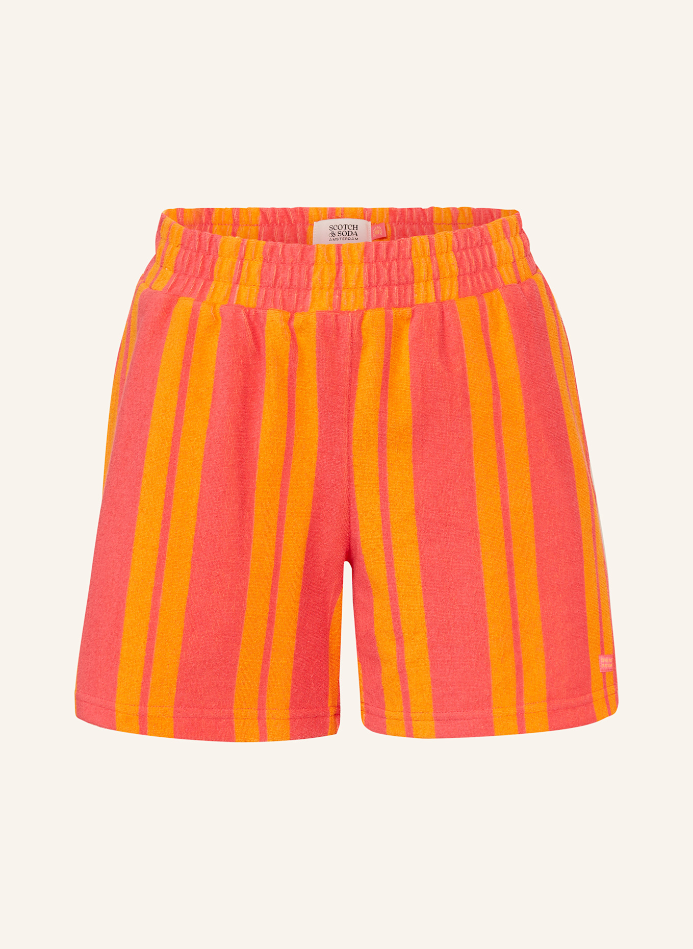 SCOTCH & SODA Frottee-Shorts: PINK / ORANGE