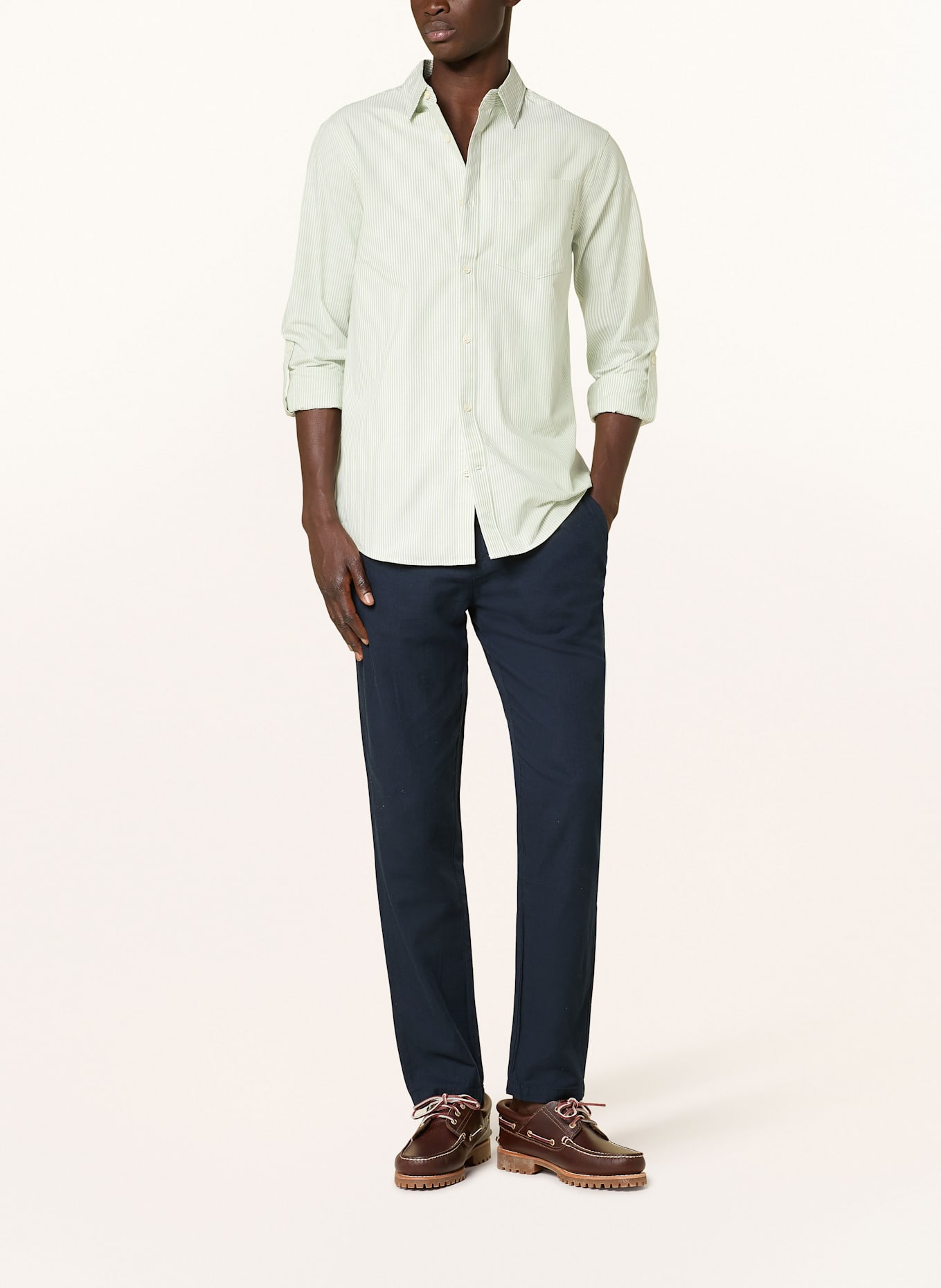 SCOTCH & SODA Oxford-Hemd Regular Fit: HELLGRÜN / WEISS