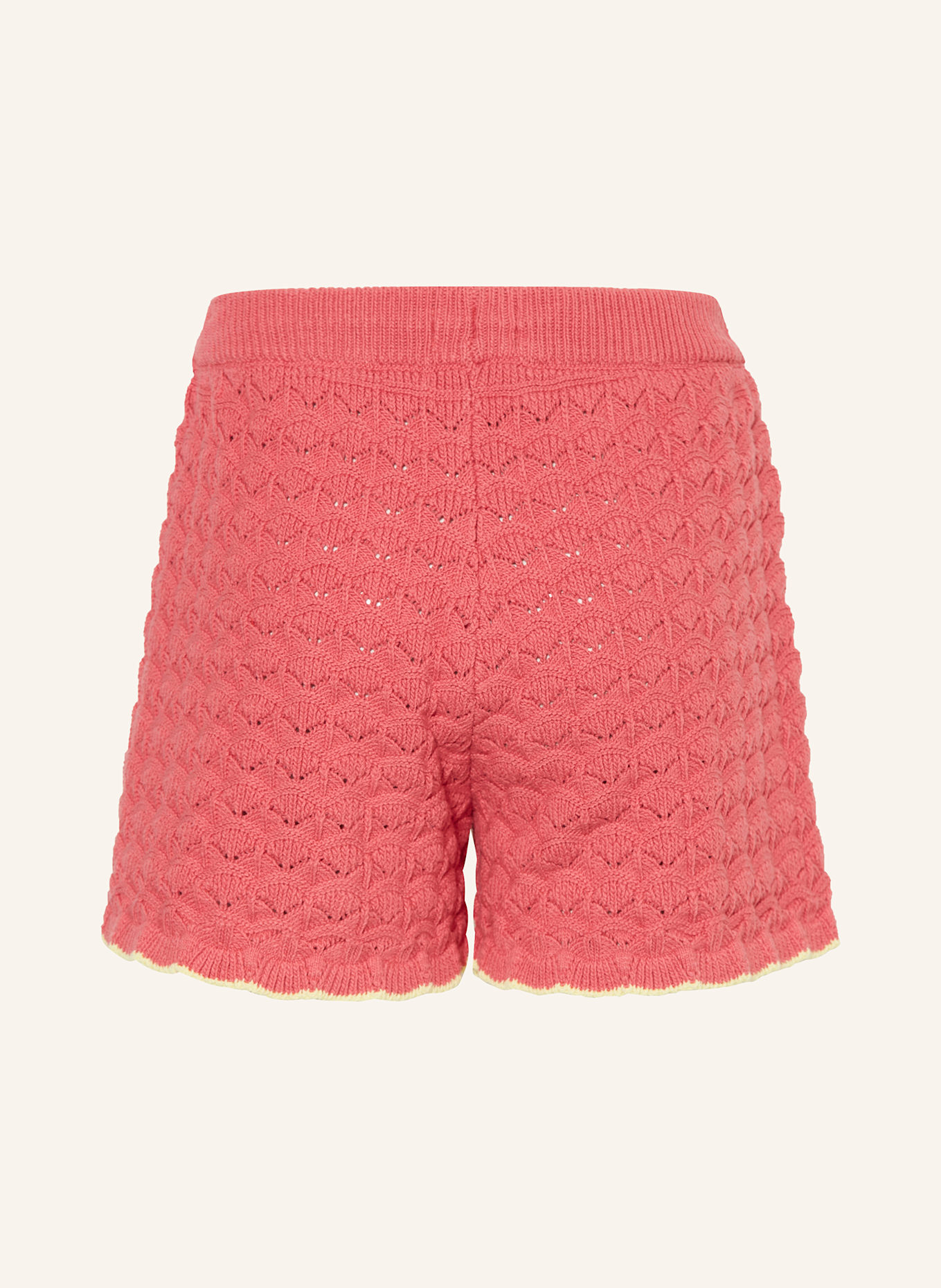 SCOTCH & SODA Strickshorts: HELLROT / NEONGELB