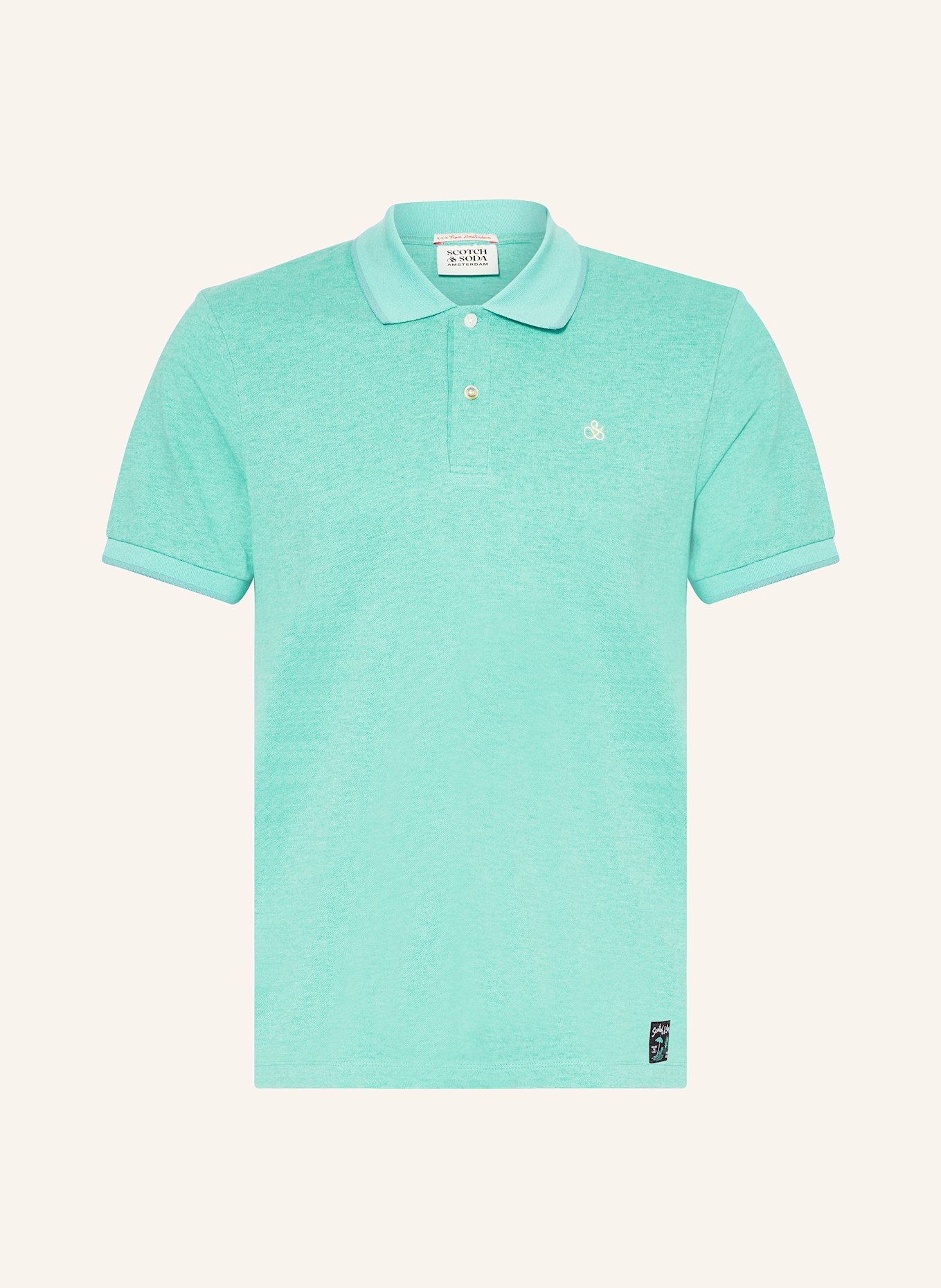SCOTCH & SODA Piqué-Poloshirt Regular Fit: TÜRKIS