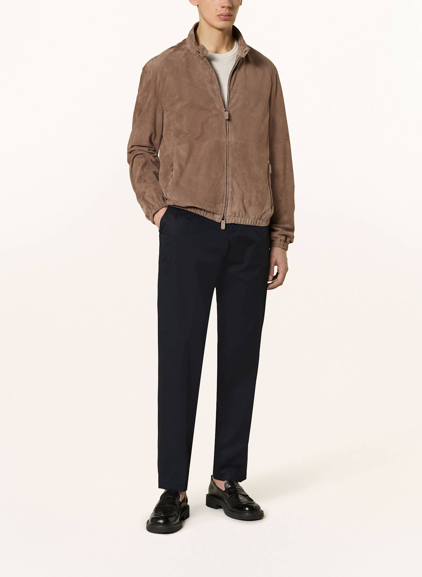 EMPORIO ARMANI Lederjacke: BRAUN