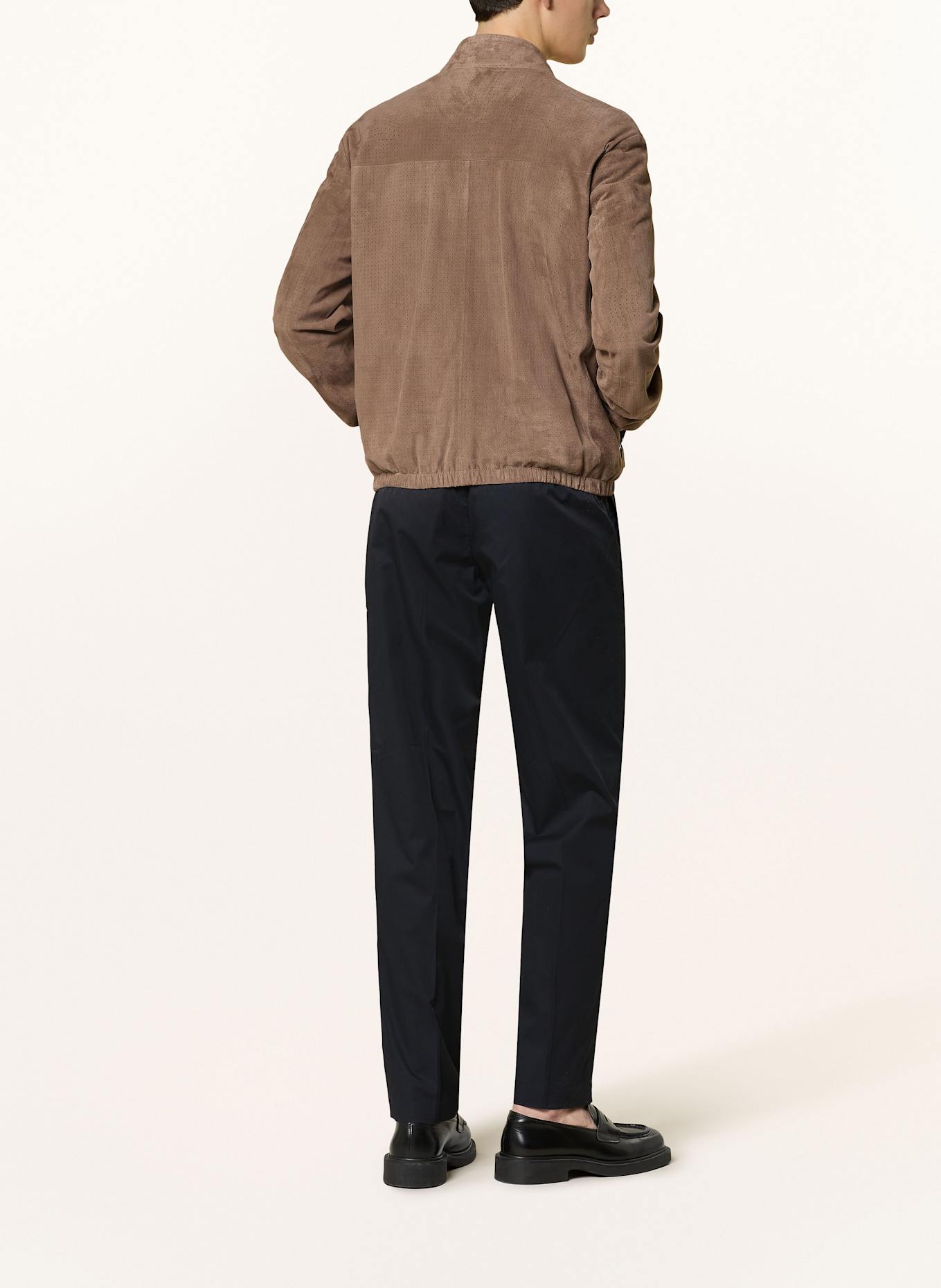 EMPORIO ARMANI Lederjacke: BRAUN