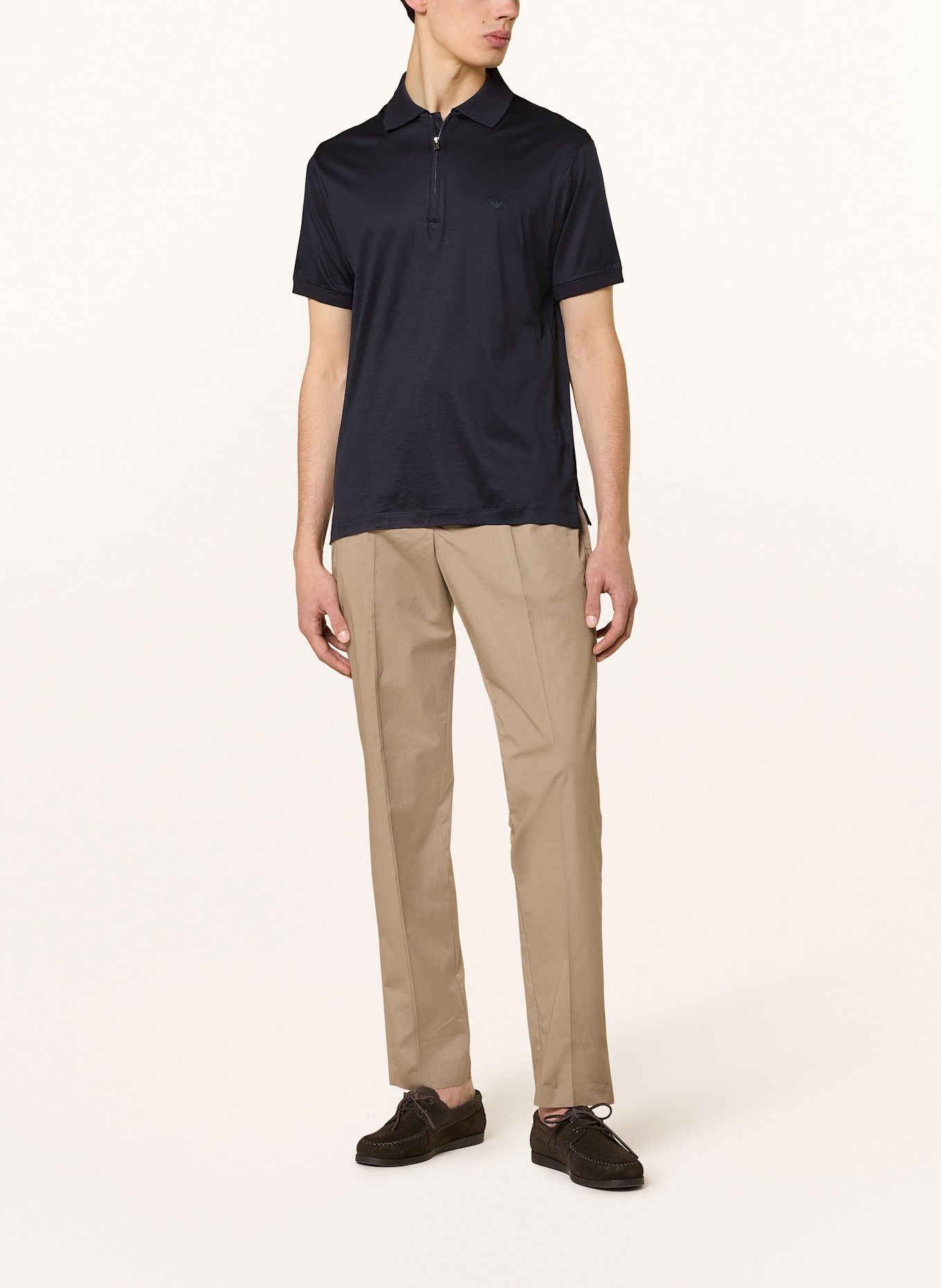 EMPORIO ARMANI Jersey-Poloshirt Regular Fit: DUNKELBLAU