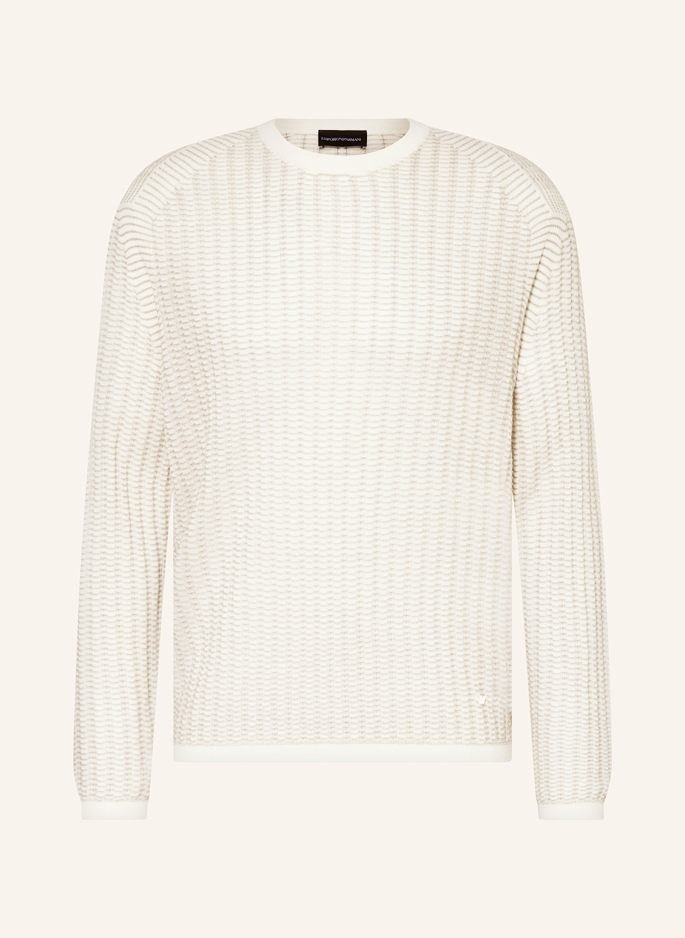 EMPORIO ARMANI Pullover: TAUPE/ ECRU