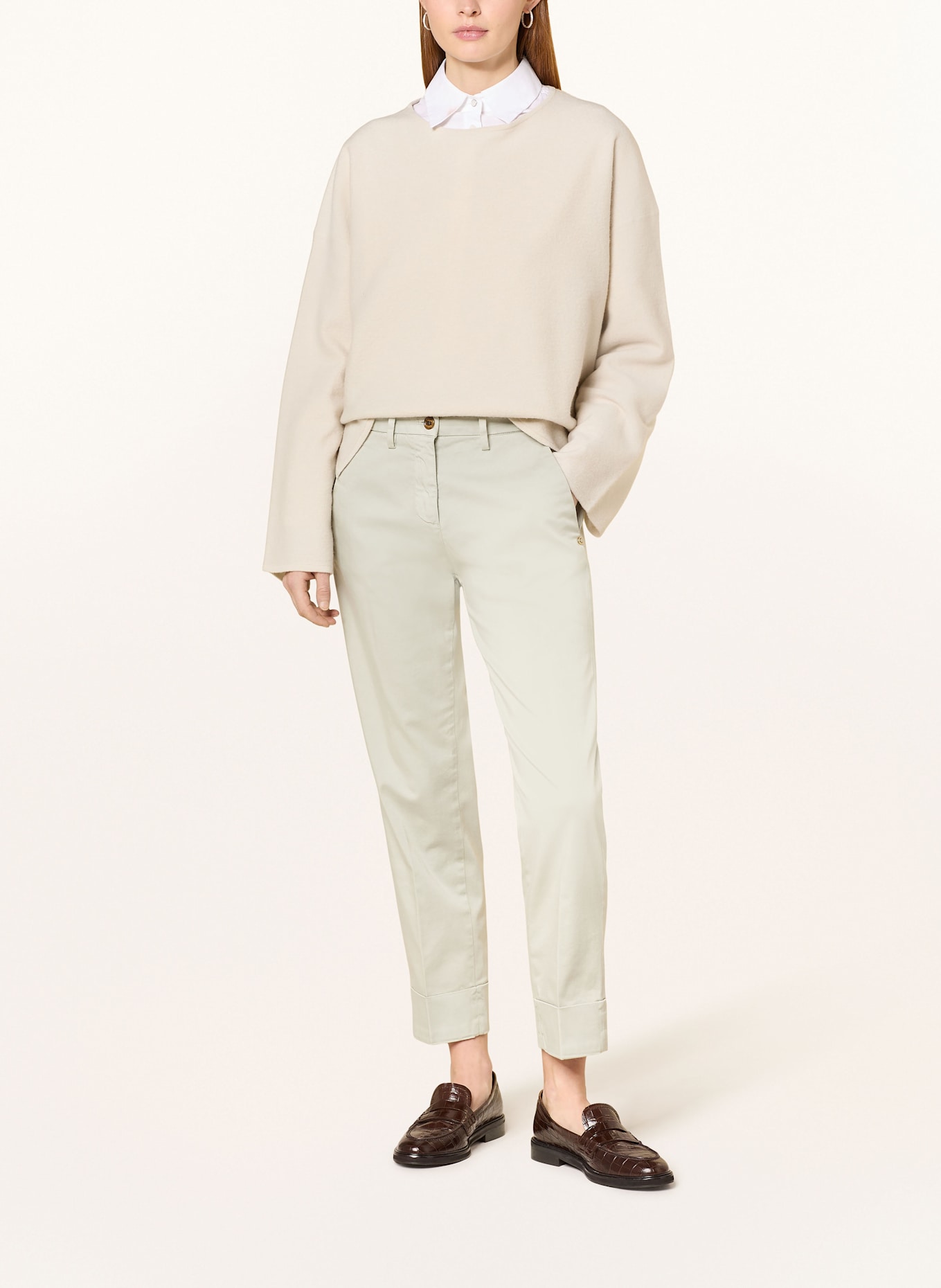 MASON'S 7/8 pants: LIGHT GRAY