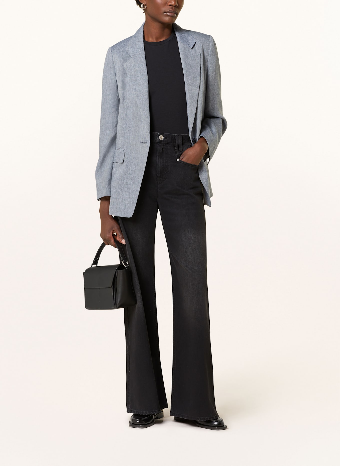 DRYKORN Blazer GLENDALE mit Leinen: BLAU