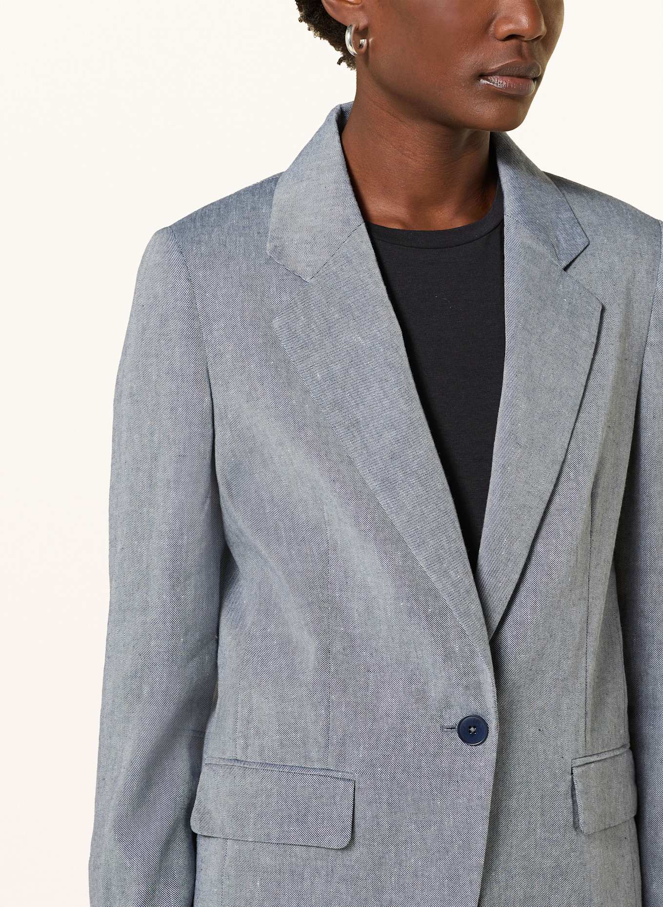 DRYKORN Blazer GLENDALE mit Leinen: BLAU