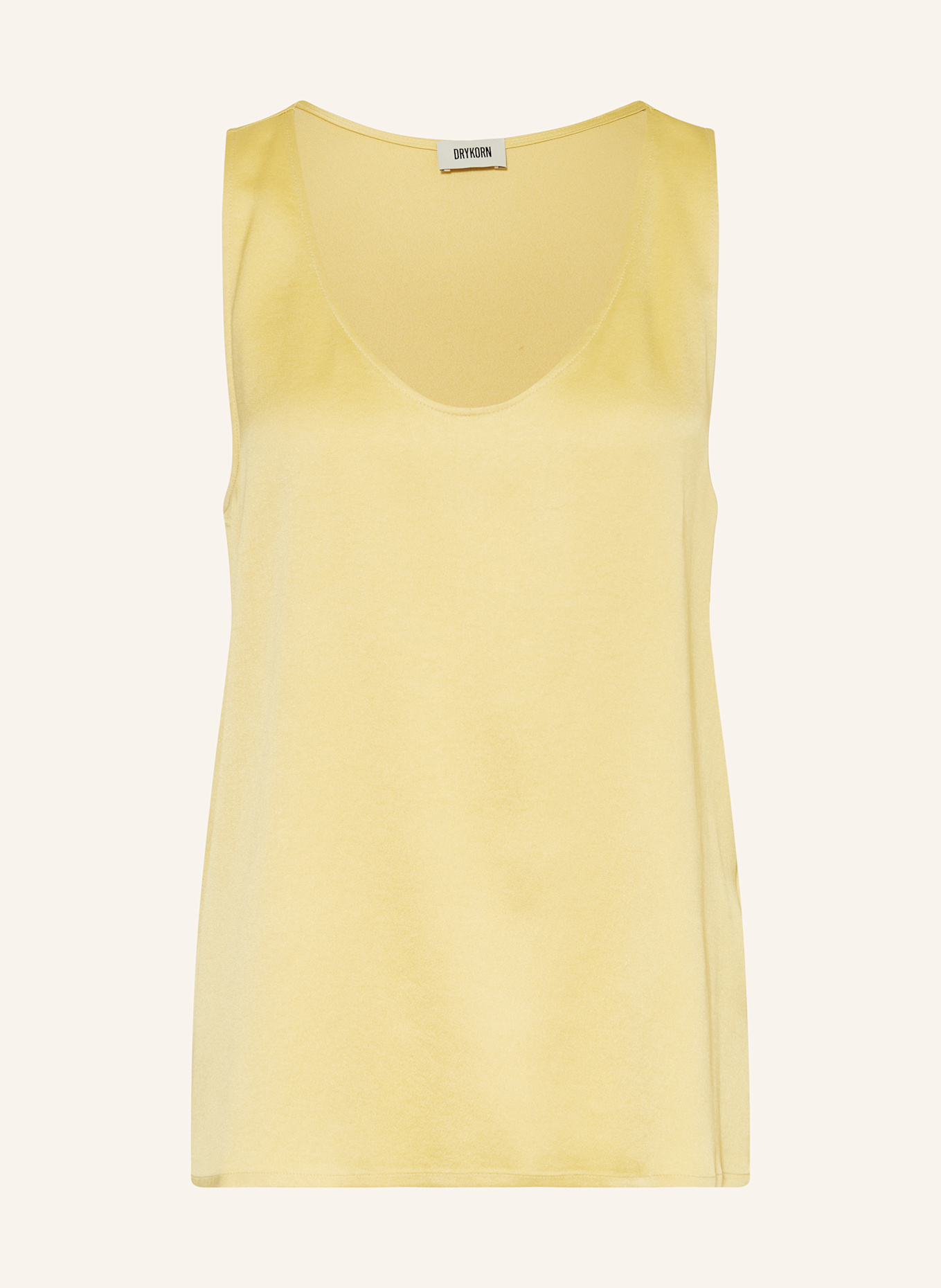 DRYKORN Blusenshirt AMINAH aus Satin: DUNKELGELB