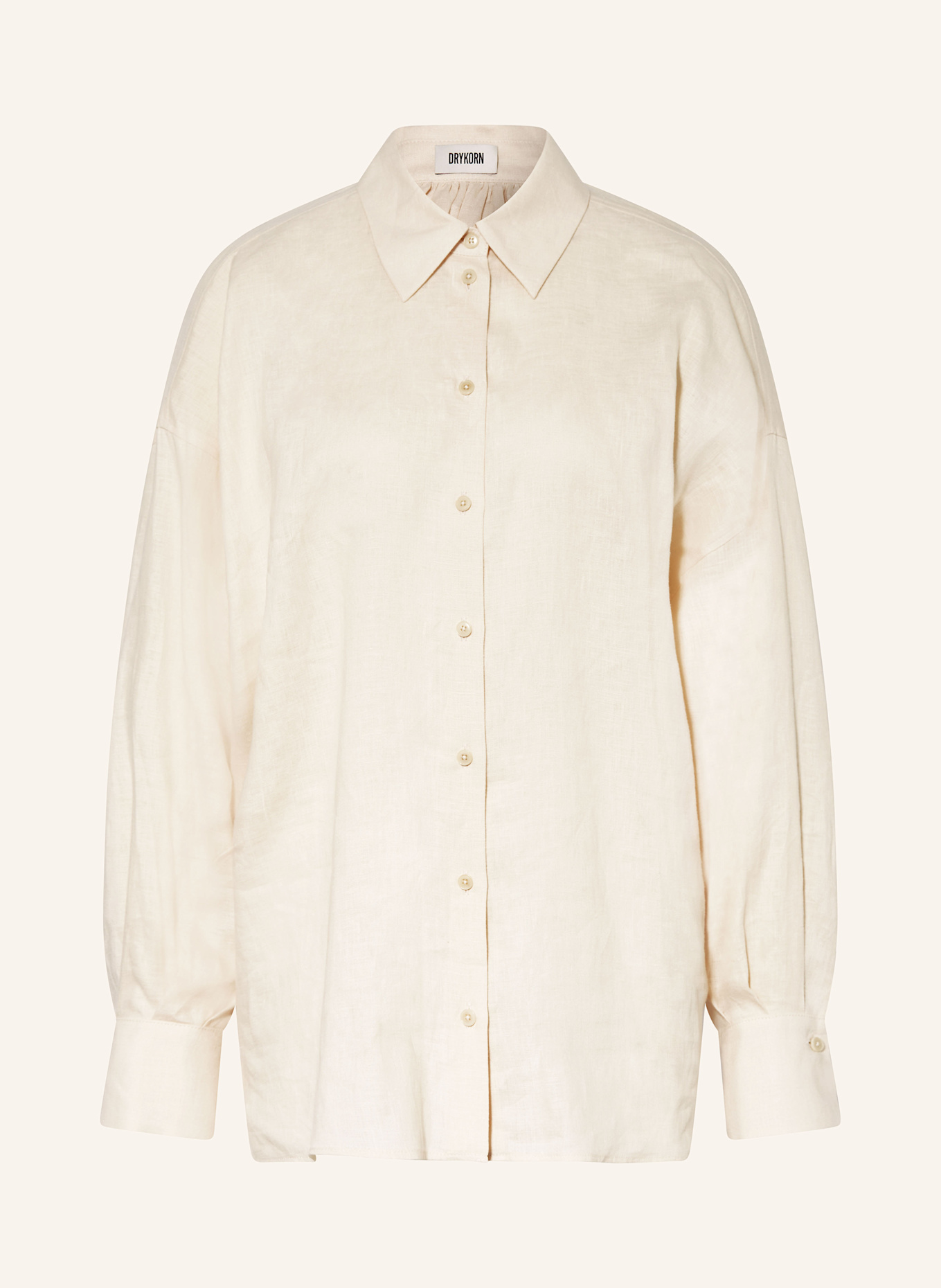 DRYKORN Hemdbluse EFFIE aus Leinen: CREME