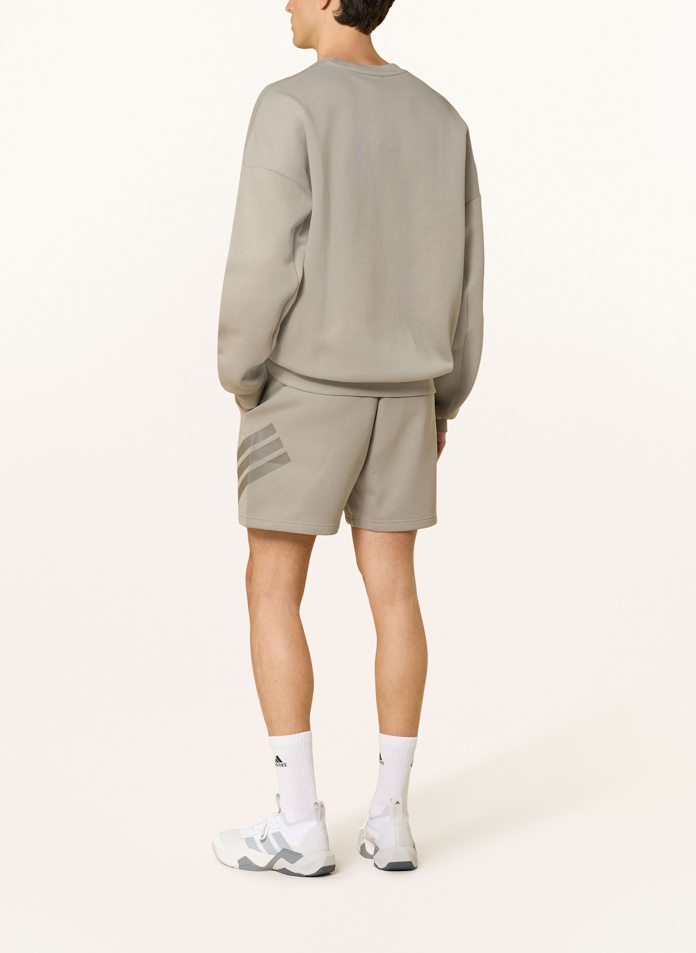 adidas Sweatshirt FUTURE ICONS THREE BAR CREW: GRAU