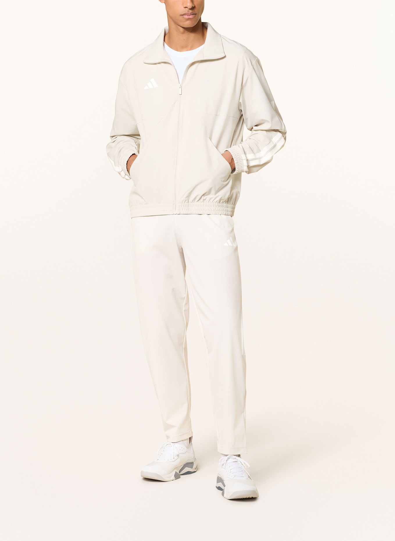 adidas Trainingsjacke HOUSE OF TIRO WOVEN: CREME/ WEISS
