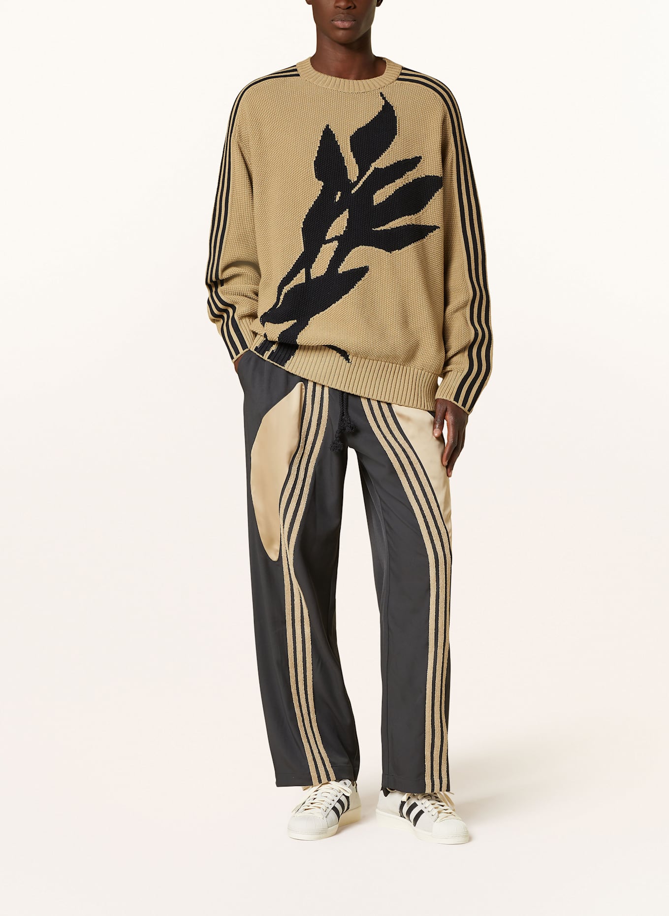 adidas Oversized-Pullover SONG FOR THE MUTE FULL: KHAKI/ SCHWARZ