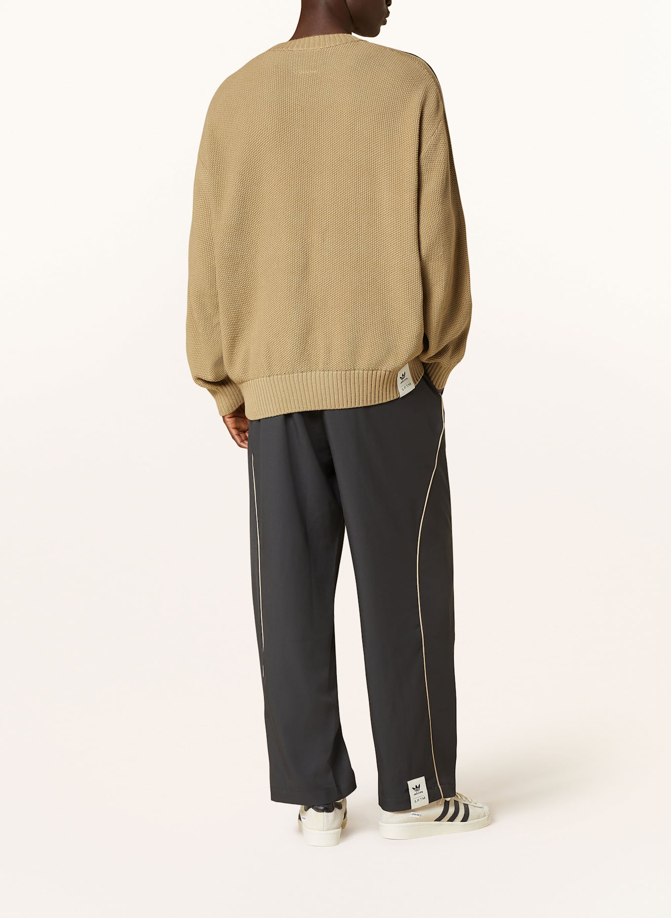 adidas Oversized-Pullover SONG FOR THE MUTE FULL: KHAKI/ SCHWARZ