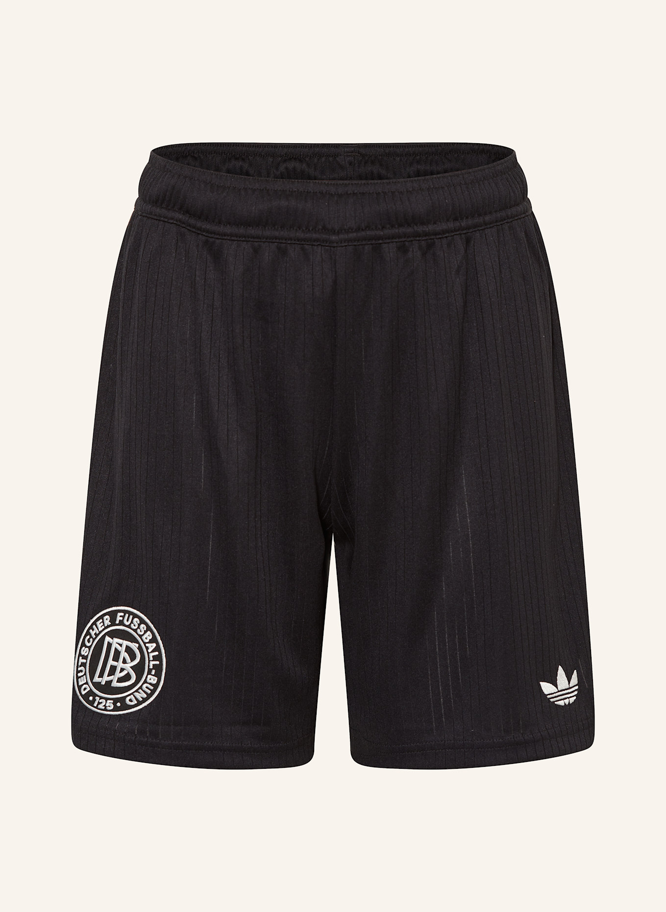 adidas Szorty treningowe GERMANY 125 ANNIVERSARY: CZARNY