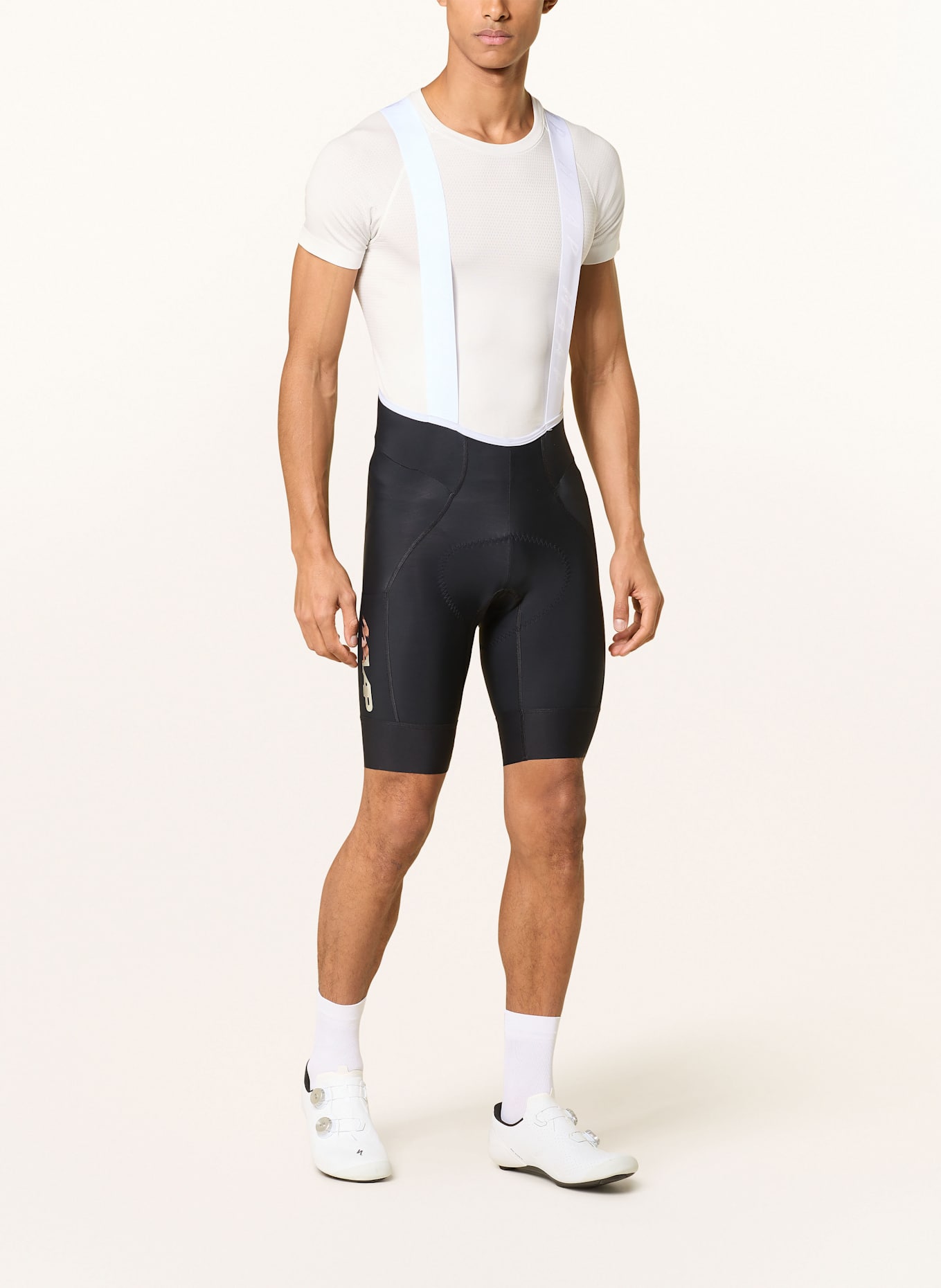 MAAP Radhose MAAP × BLEACH TEAM BIB EVO CARGO mit Trägern und gepolstertem Einsatz: SCHWARZ / WEISS