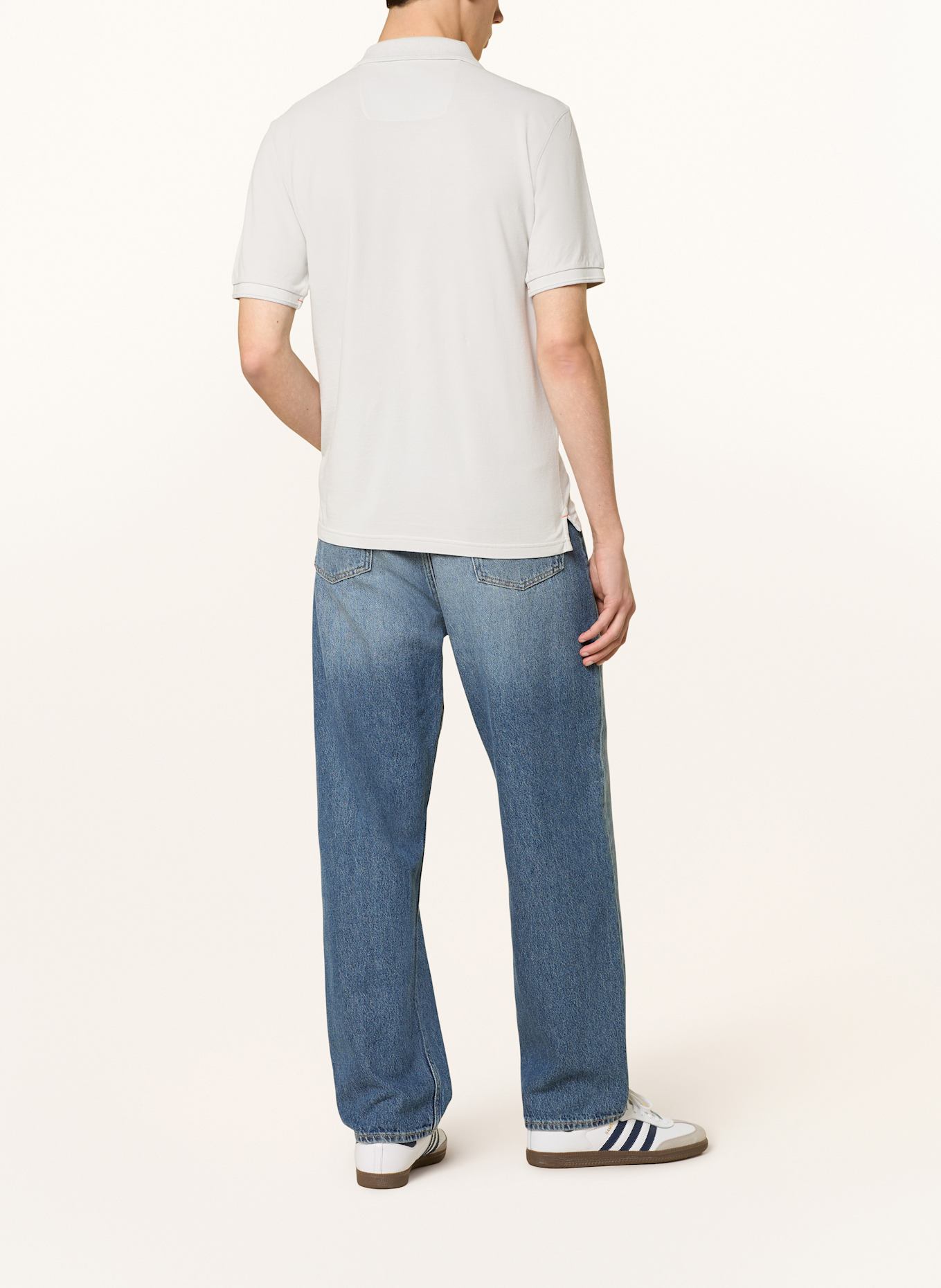 PARAJUMPERS Polokošile z piké: SVĚTLE ŠEDÁ