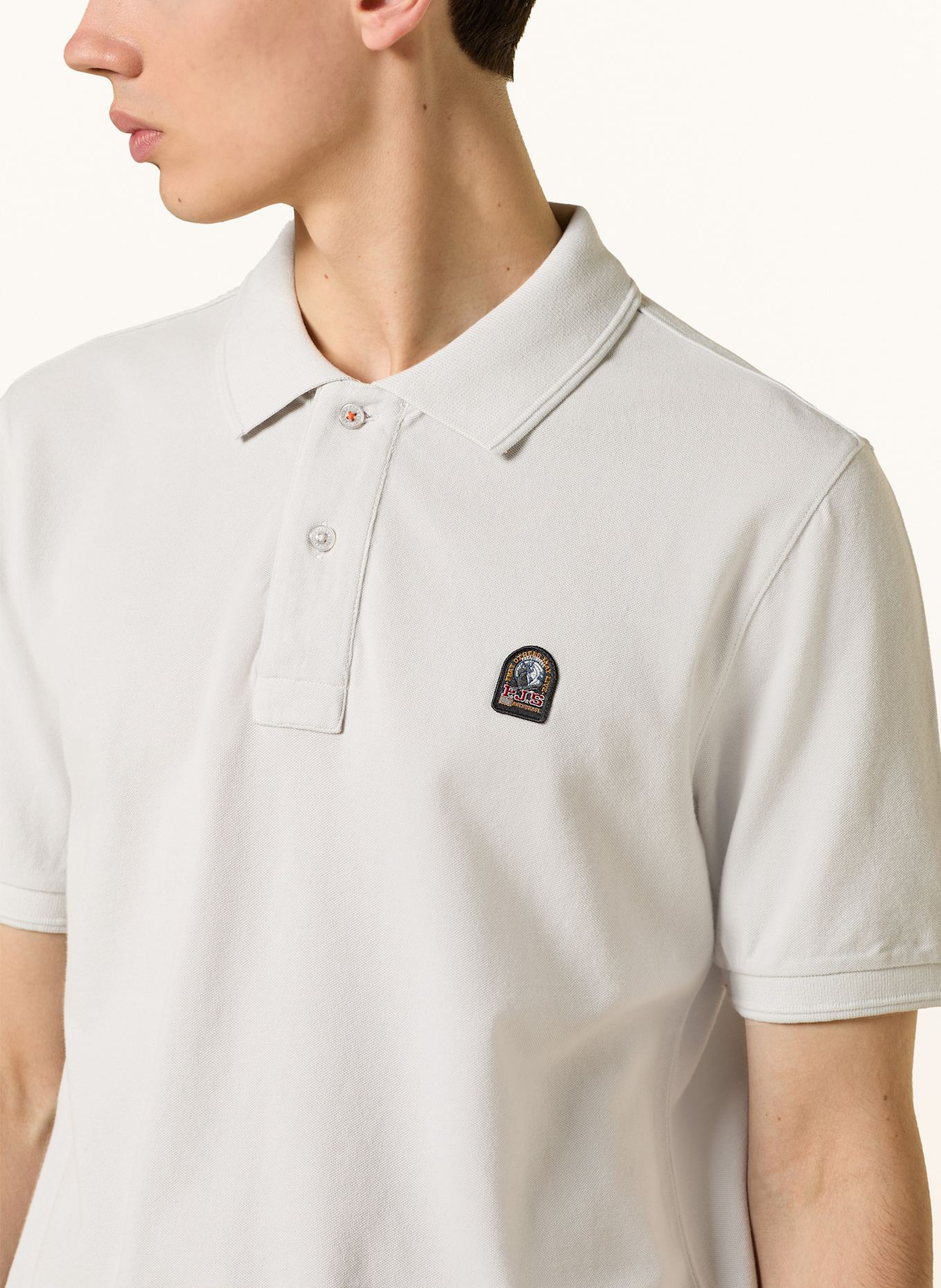 PARAJUMPERS Polokošile z piké: SVĚTLE ŠEDÁ