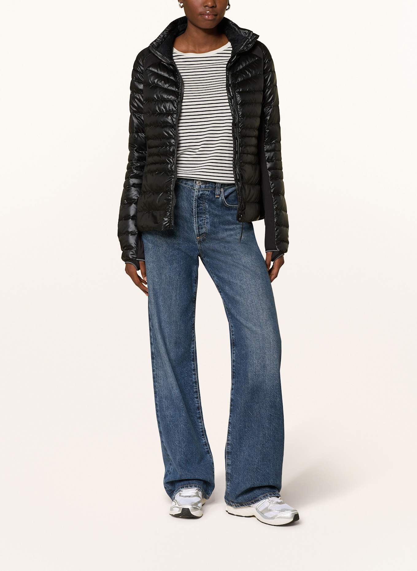 CANADA GOOSE Lekka kurtka puchowa HYBRIDGE: CZARNY