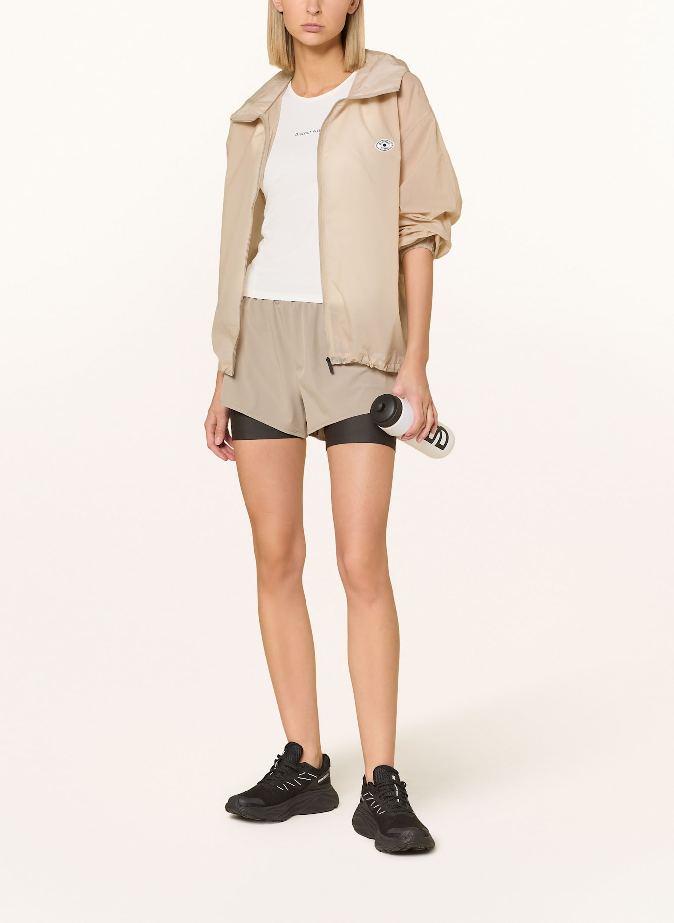 District Vision Kurtka do biegania ULTRALIGHT: JASNOBRĄZOWY