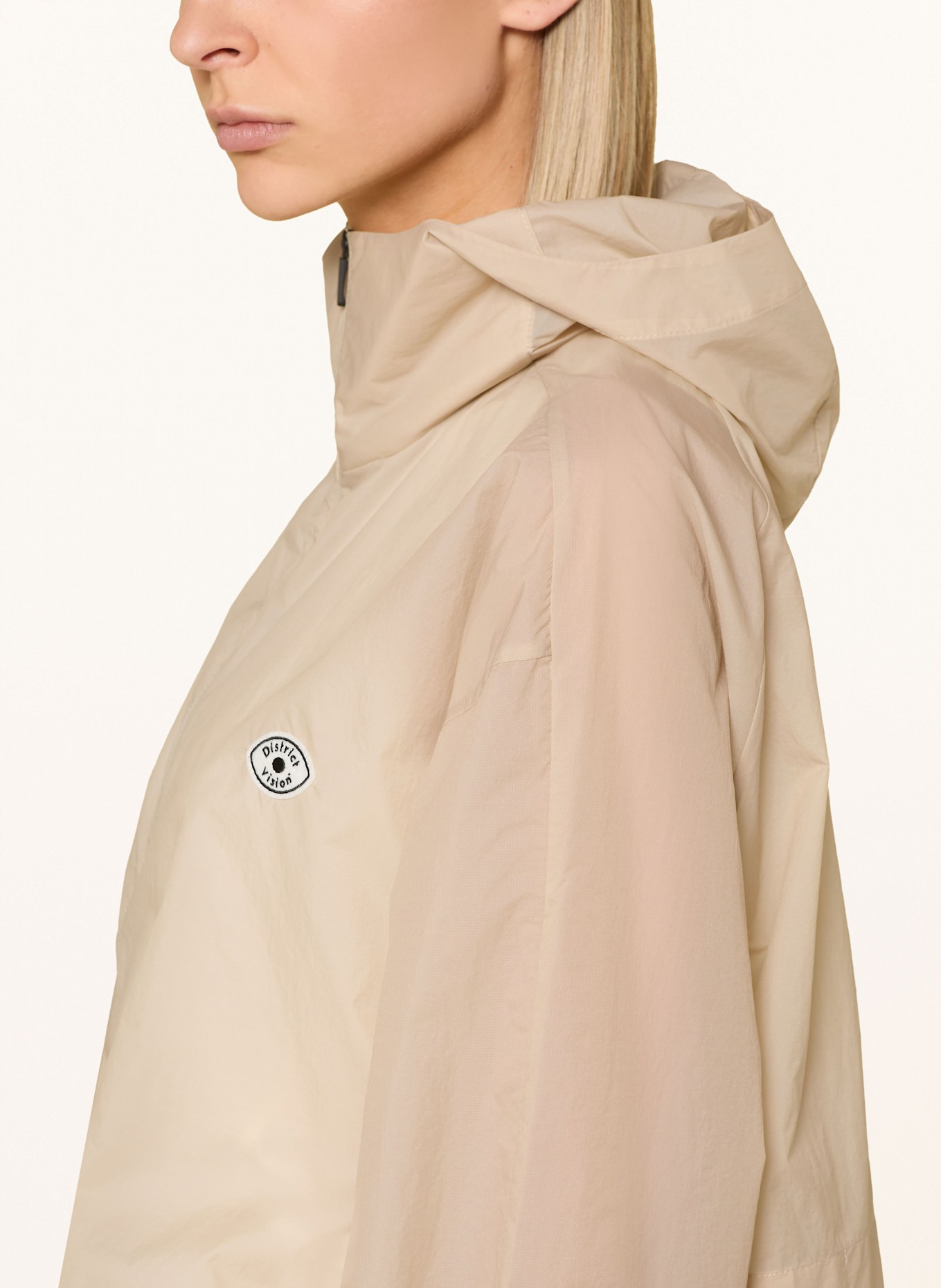 District Vision Kurtka do biegania ULTRALIGHT: JASNOBRĄZOWY