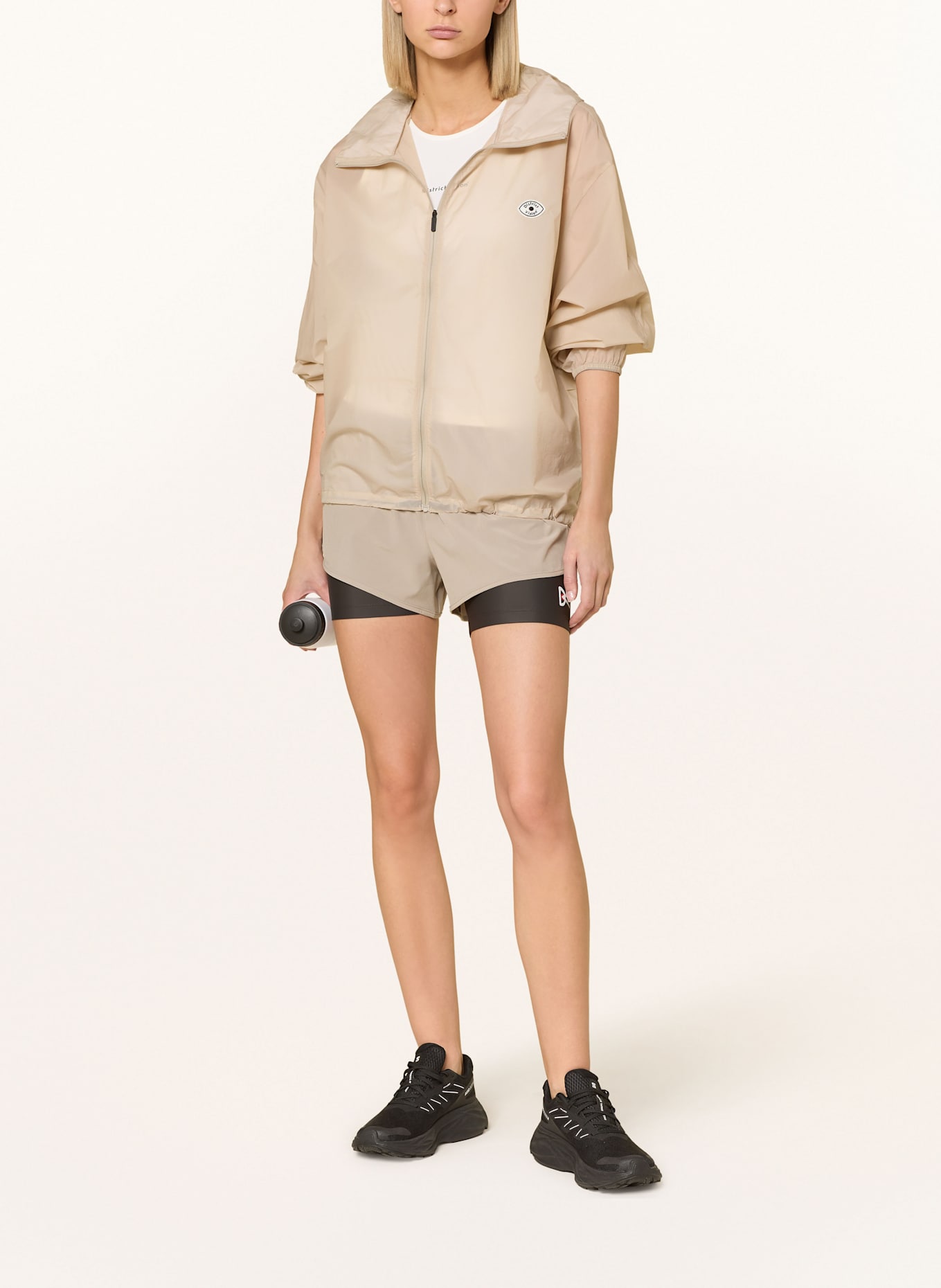 District Vision Kurtka do biegania ULTRALIGHT: JASNOBRĄZOWY