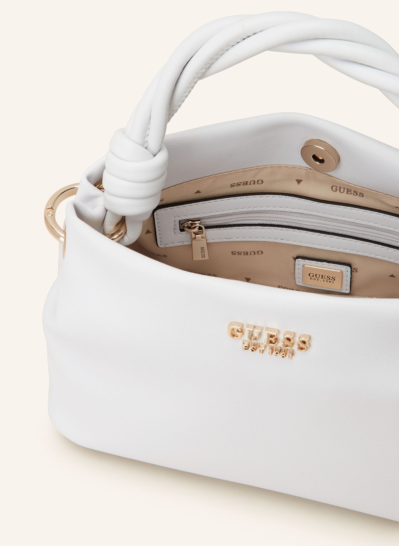 GUESS Handtasche SANSA: WEISS