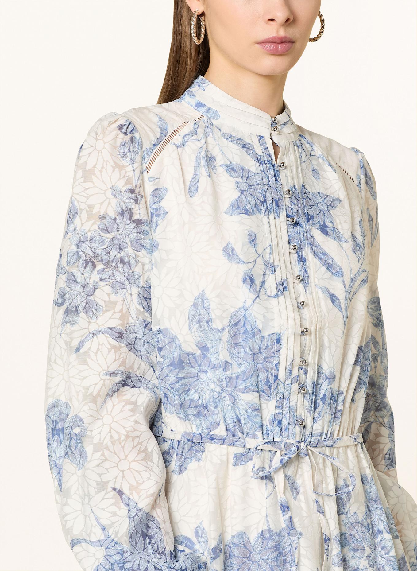 GUESS ADLAIDE dress: CREAM/ BLUE