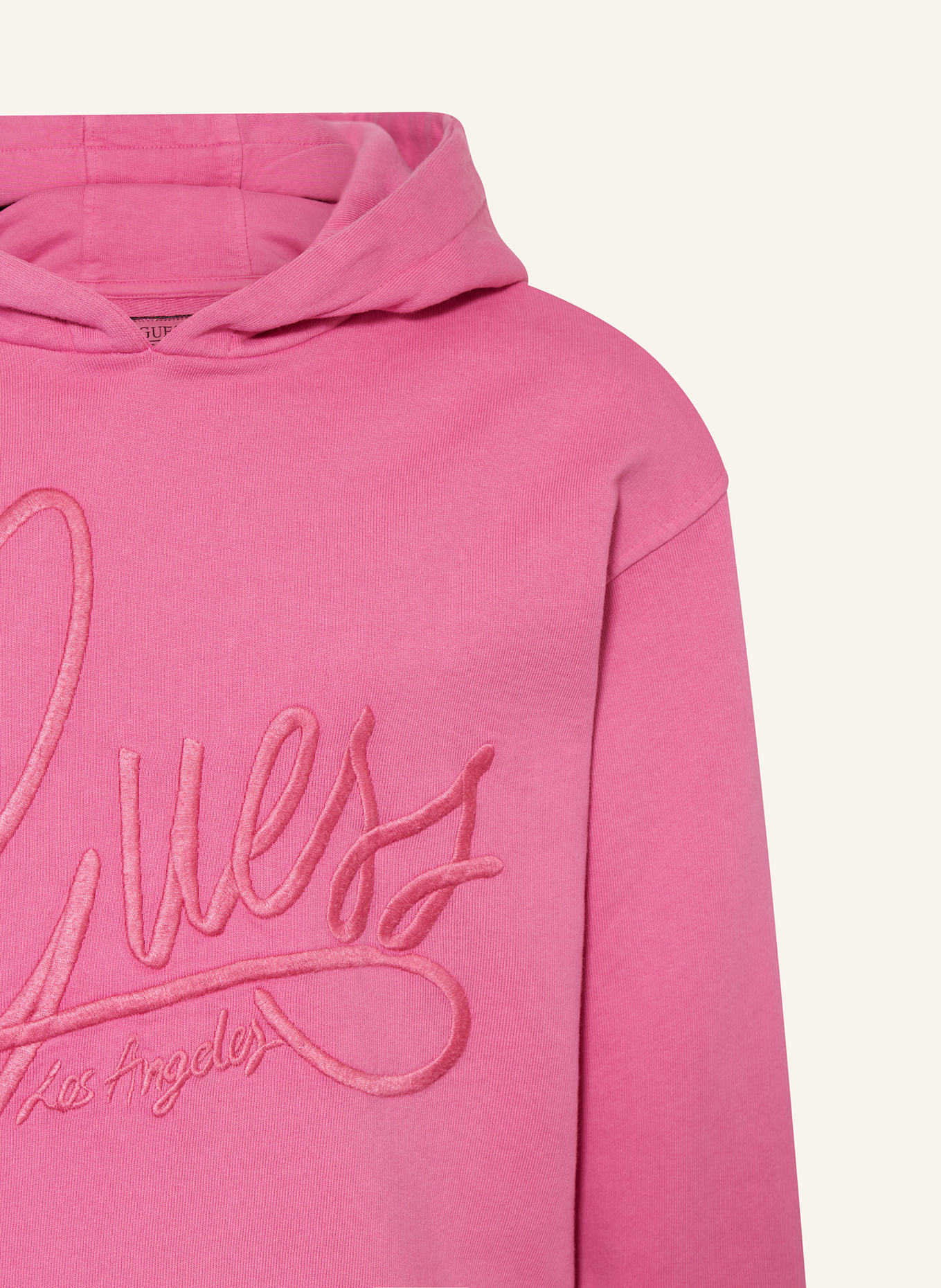 GUESS Oversized-Hoodie: PINK