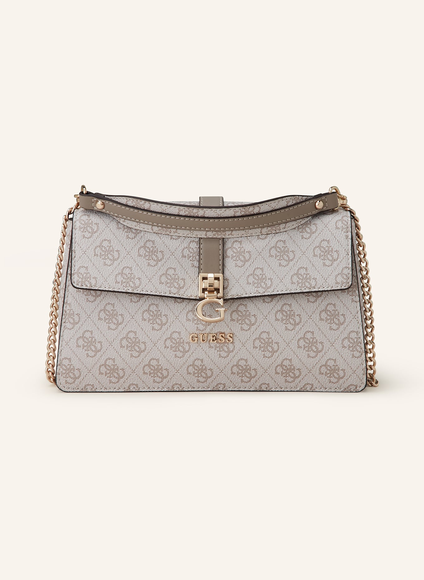 GUESS Umhängetasche ZAMIRA: HELLGRAU/ TAUPE