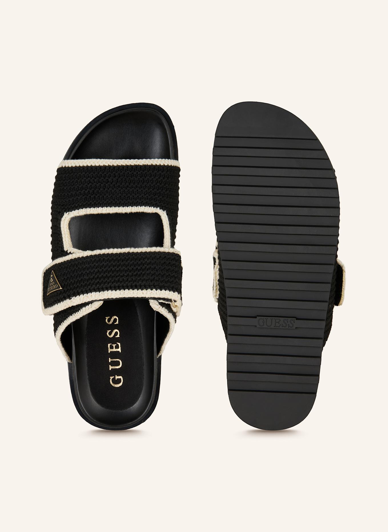 GUESS Pantoletten FADENNA: SCHWARZ