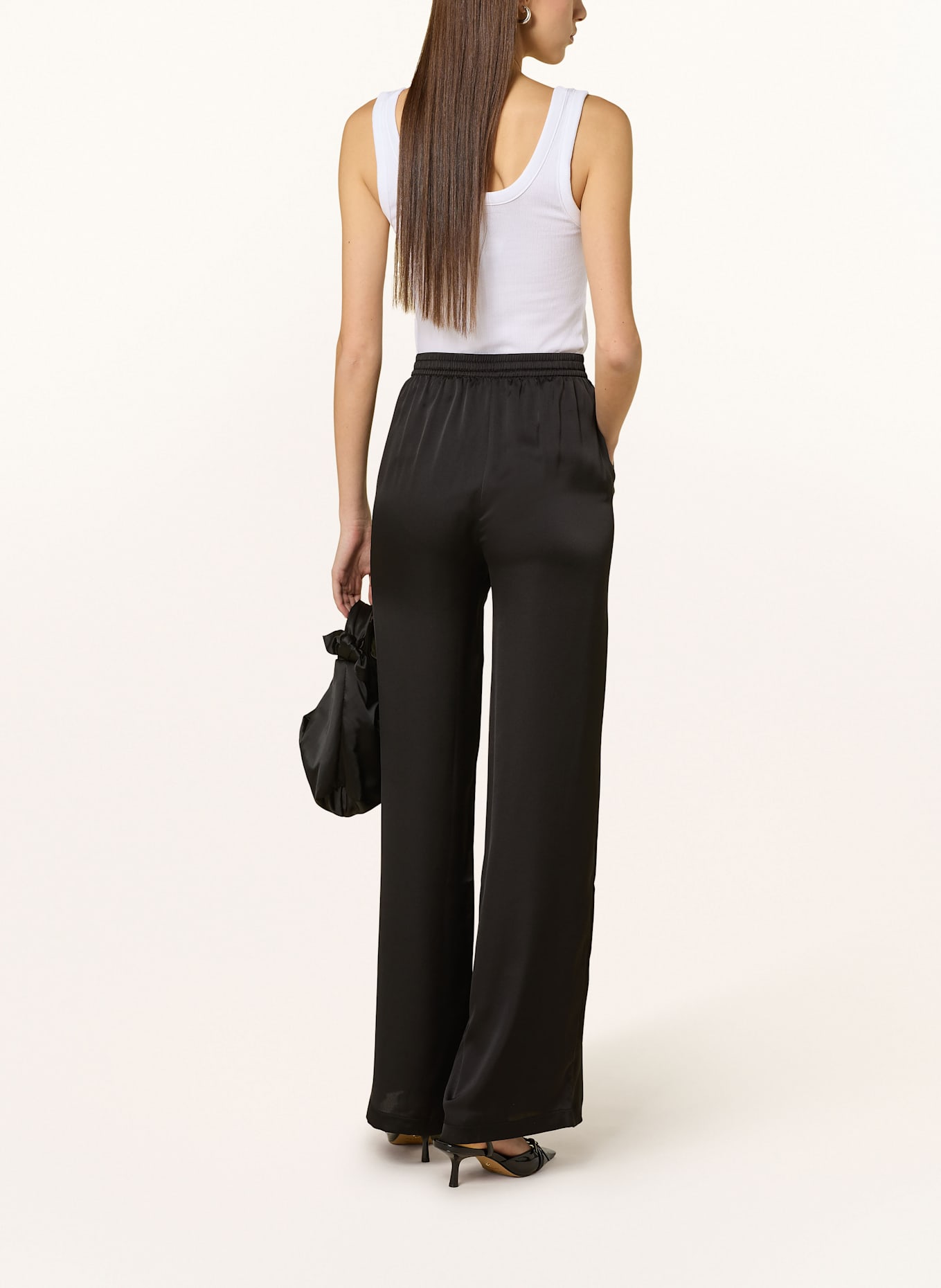 GUESS Cropped top with decorative gems: WHITE